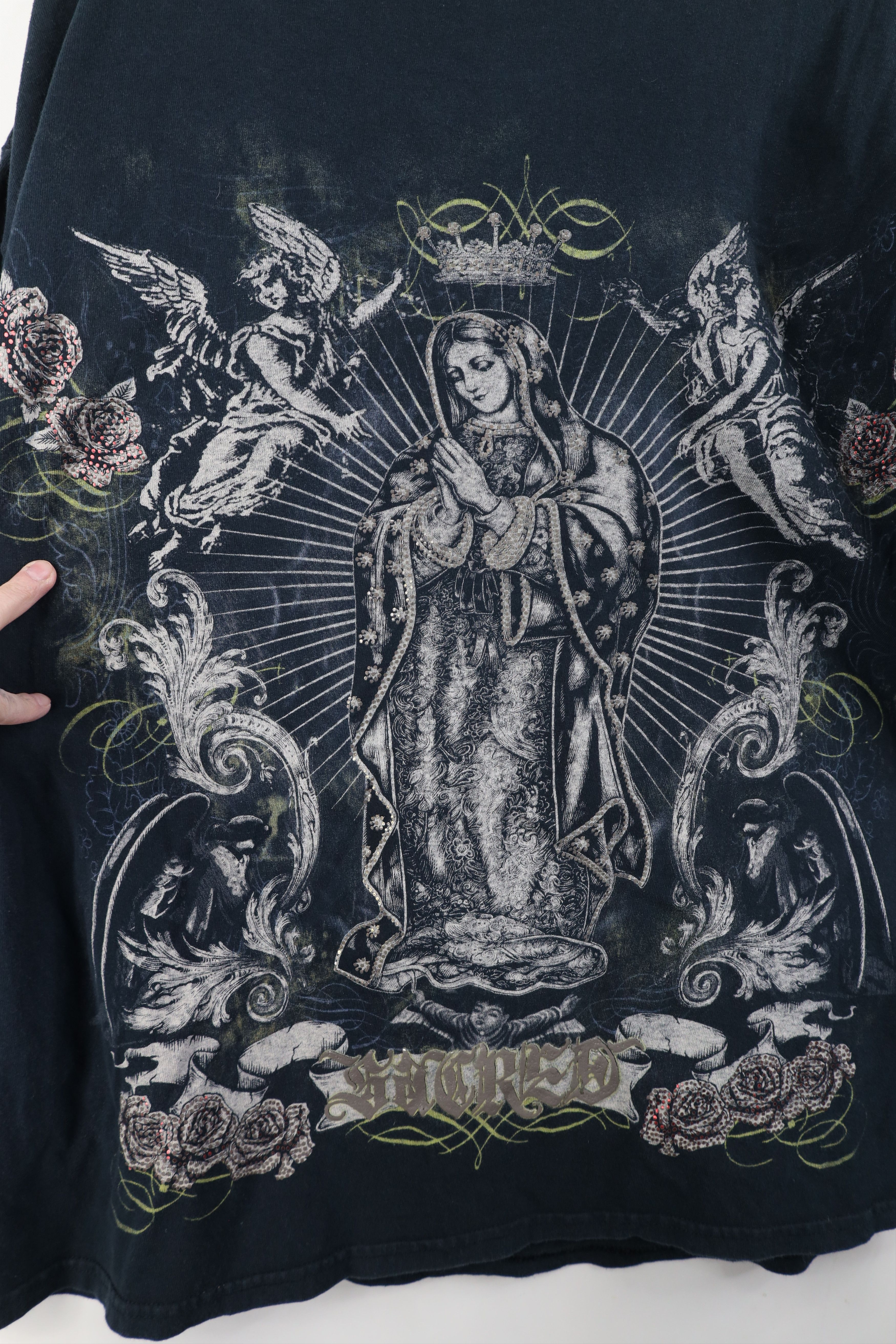 Vintage Vintage Streetwear Mary Christian Angels Tribal T-Shirt Size US XL / EU 56 / 4 - 9 Thumbnail