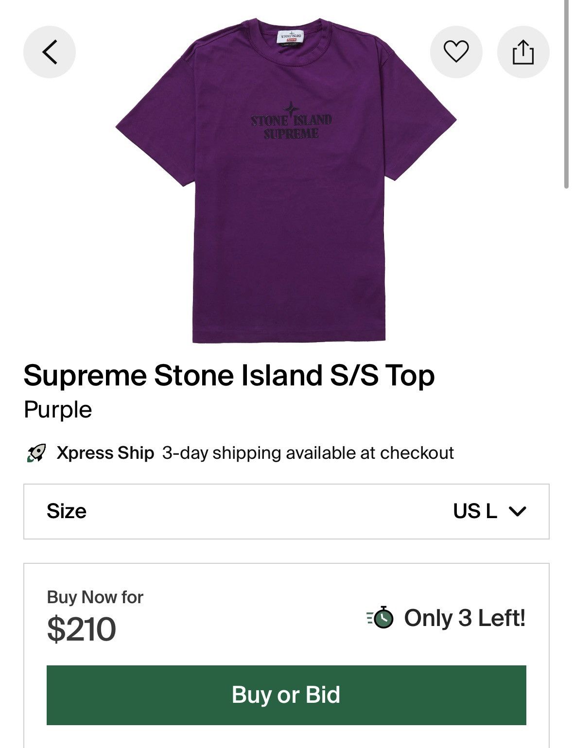Supreme stone island t shirt deals