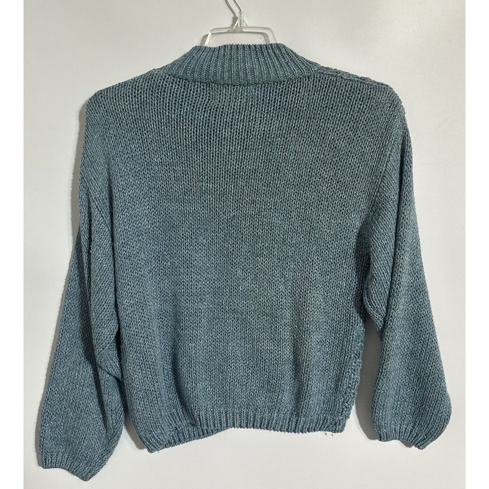 Other Vtg 90s Shenanigans Hand Knit Sweater M Cottagecore Grandma Size M / US 6-8 / IT 42-44 - 2 Thumbnail