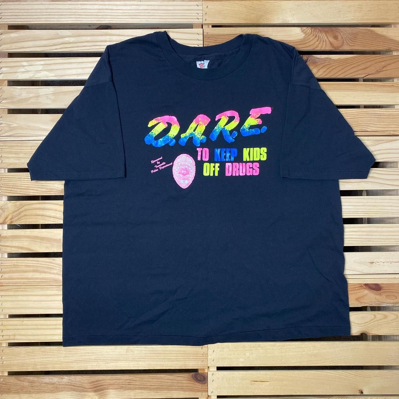 Hanes Vintage D.A.R.E. AL Black Boxy Drug Education Tee Size 2XL Size US XXL / EU 58 / 5 - 1 Thumbnail