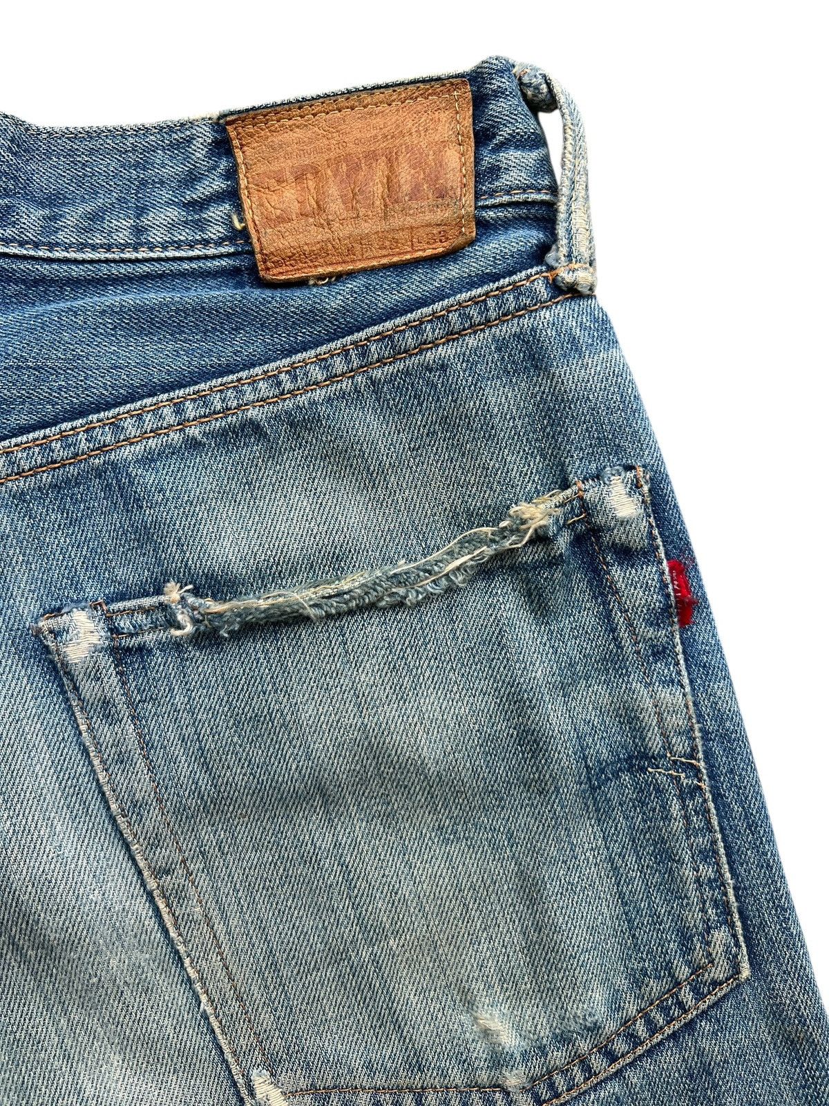 Edwin Vintage Edwin 505s Selvedge Distressed Denim Jeans 31x30.5 Size US 31 - 9 Thumbnail