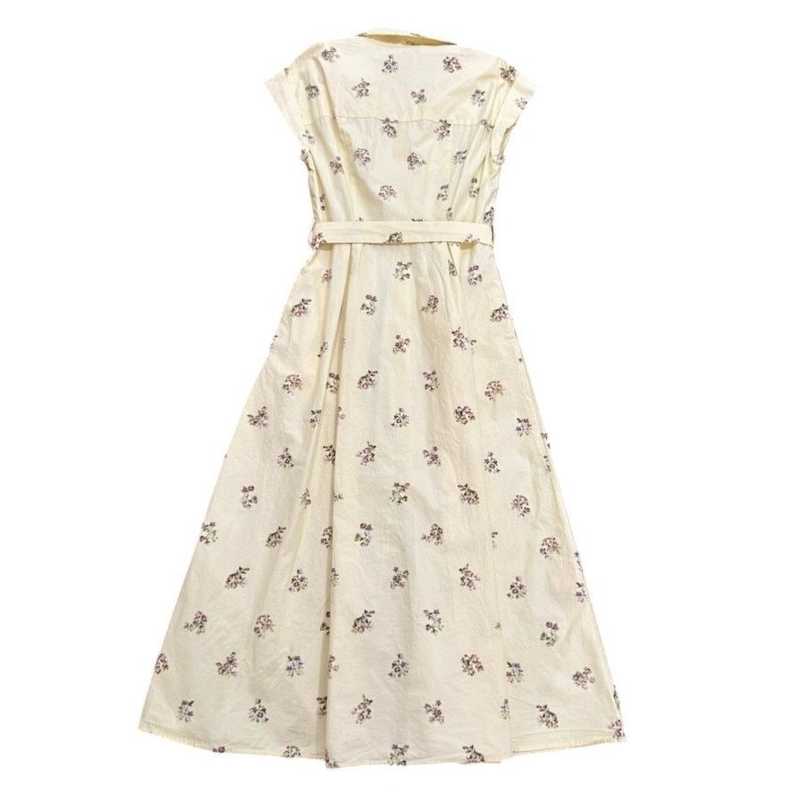 Adam Lippes Adam Lippes x RTR Belted Poplin Shirt Dress Yellow, Size 2 Size XS / US 0-2 / IT 36-38 - 8 Thumbnail
