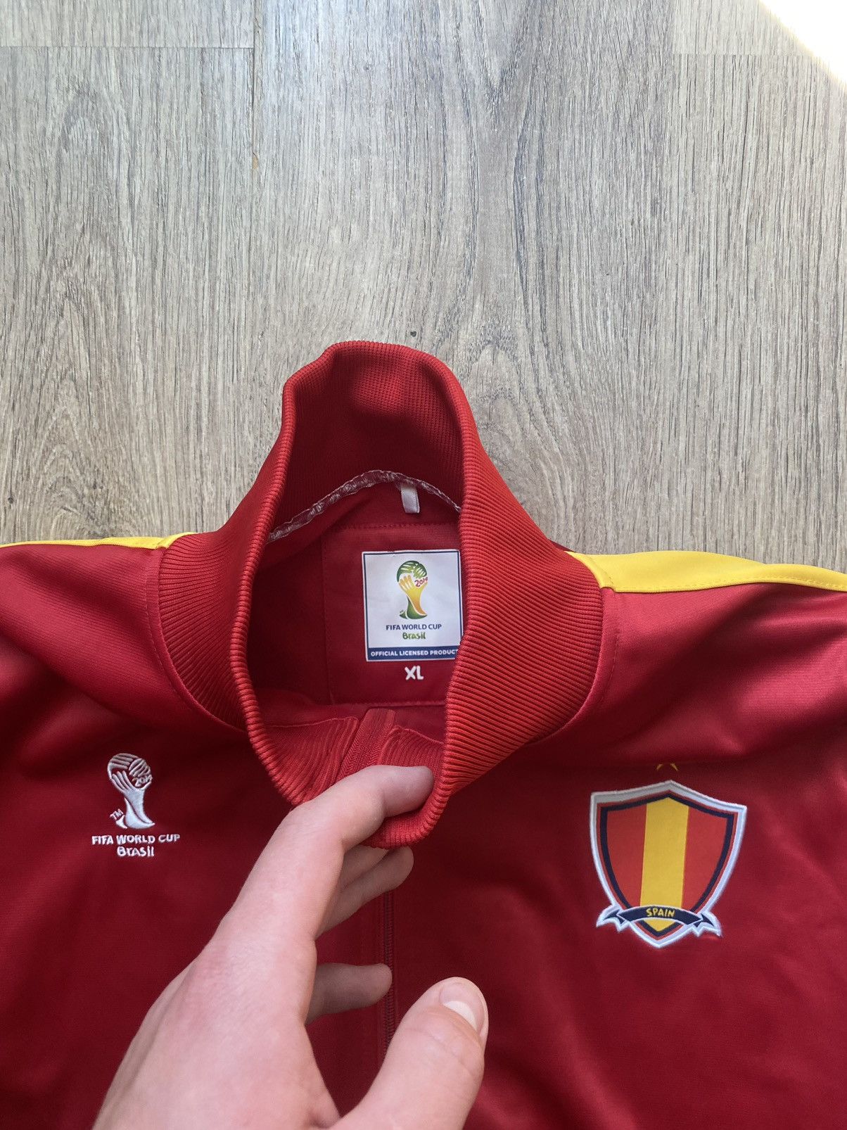 Adidas × Vintage Spain Red Official FIFA Espana Spain Track Jacket Xl Size US XL / EU 56 / 4 - 4 Thumbnail