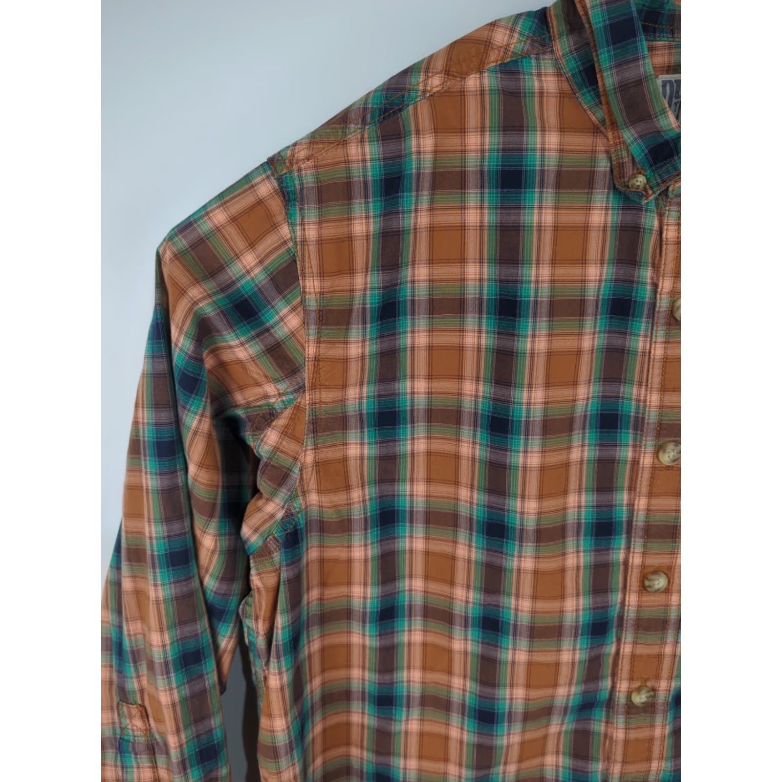 Duluth Trading Company Duluth Trading Button Front Shirt Button-Down Collar L Multicolor Plaid Cotton Relaxed Fit Men Regular XS? Not allowed. Size US L / EU 52-54 / 3 - 5 Thumbnail