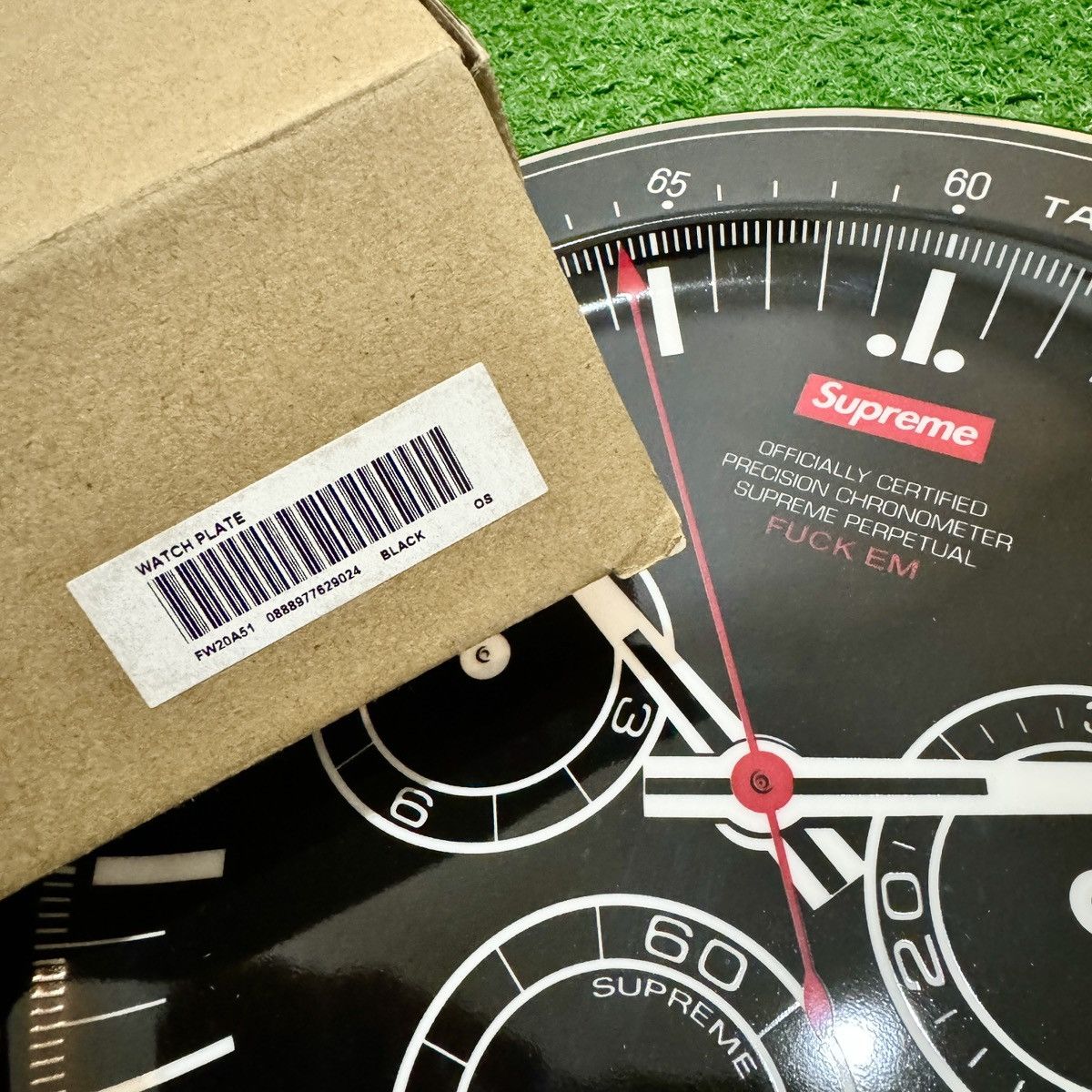 Supreme SUPREME 'Tachymeter/Daytona' Watch Plate F/W '20 Black NEW Size ONE SIZE - 2 Thumbnail