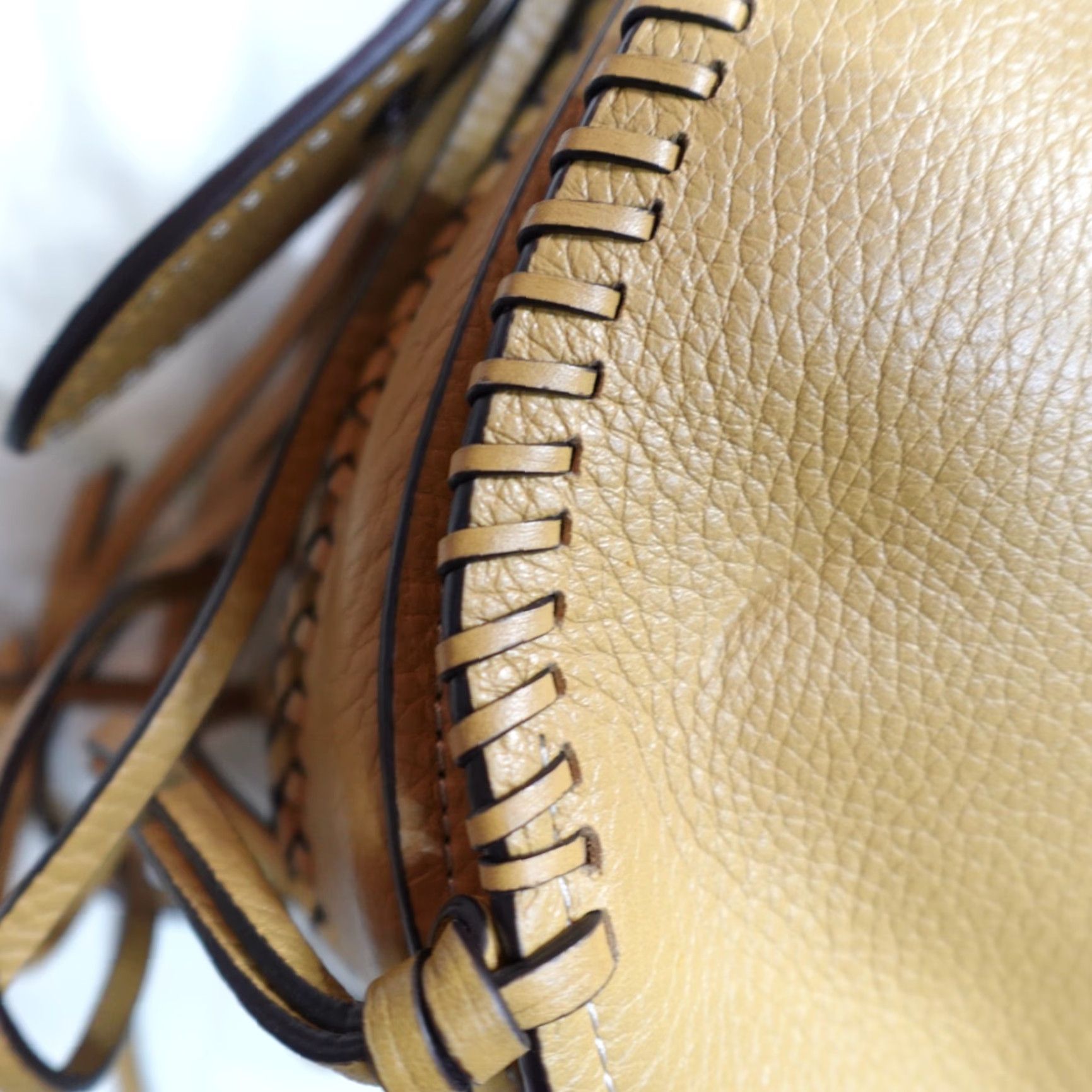 Coach VINTAGE Coach Bag Beige Shoulder Adjustable Strap Saddle Glove Tanned Satchel 20115 Women Medium Leather Strap Adjustable Size ONE SIZE - 2 Thumbnail