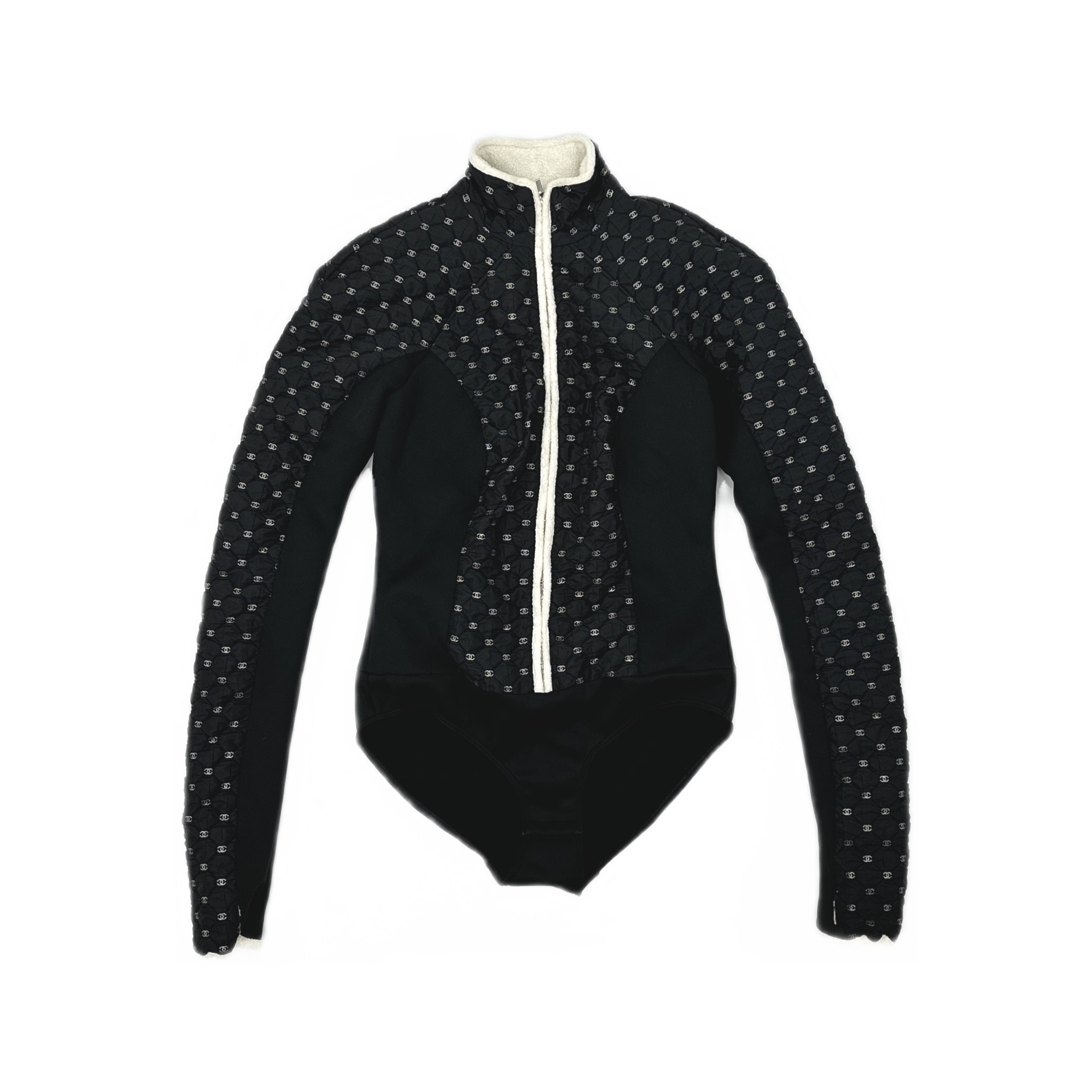 Chanel Chanel Logo Quilted Zip Bodysuit Size 36 Size XS / US 0-2 / IT 36-38 - 1 Thumbnail