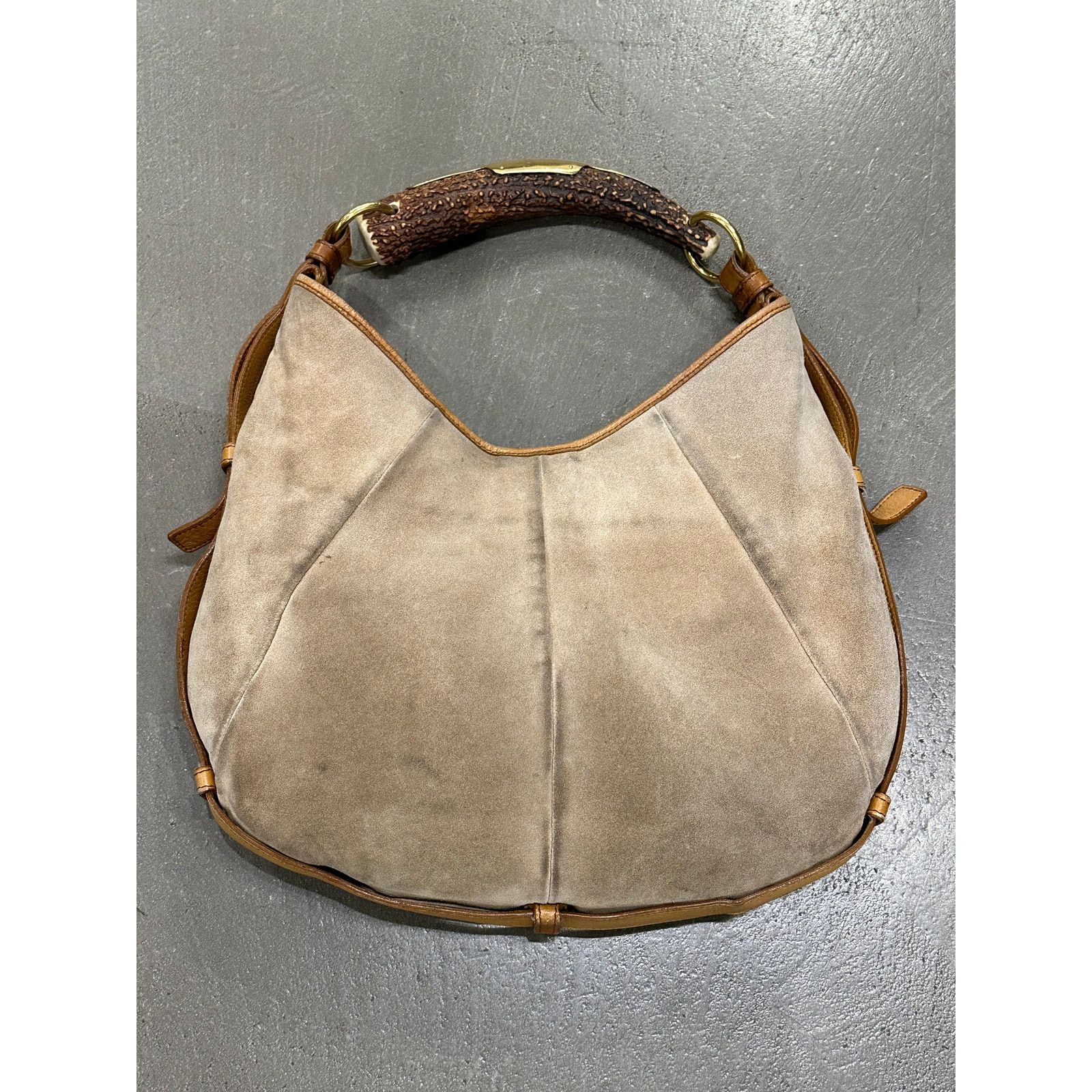 Yves Saint Laurent 2002 Yves Saint Laurent Mombasa Suede bag Size ONE SIZE - 3 Thumbnail