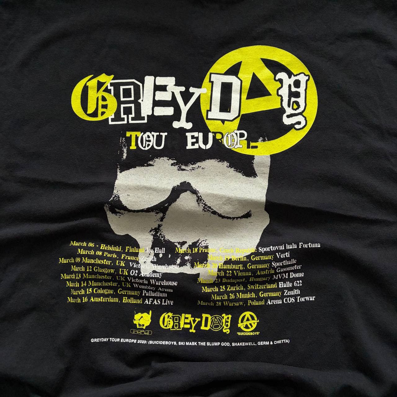 Fuck The Population × G59 Records Suicideboys Grey Day Tour Europe 2023 12 Tee T-shirt FTP Size US XXL / EU 58 / 5 - 7 Thumbnail
