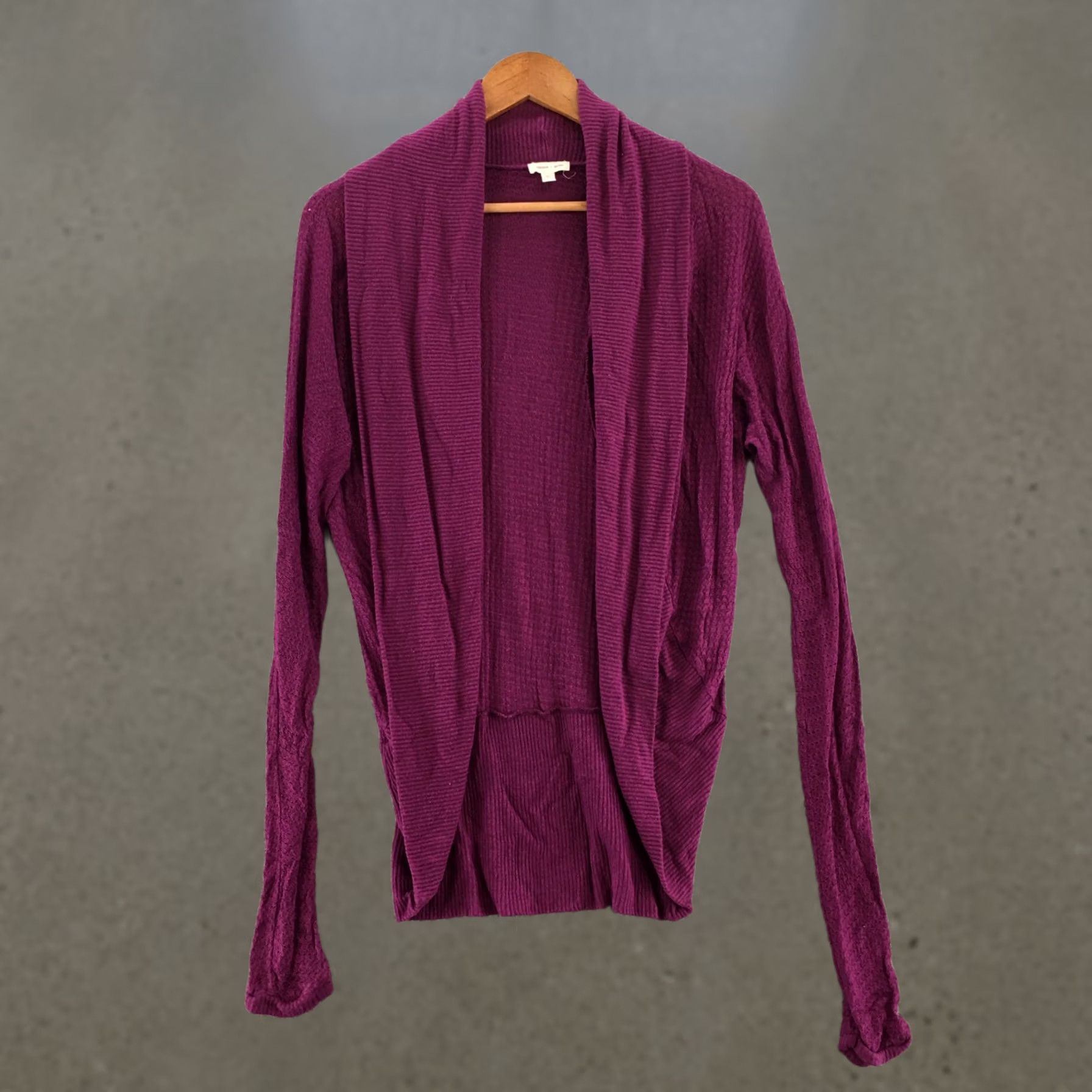 Vintage Silence Noise Cardigan Sweater Womens XS Purple Knit Open Front Long Sleeve Size XS / US 0-2 / IT 36-38 - 1 Thumbnail
