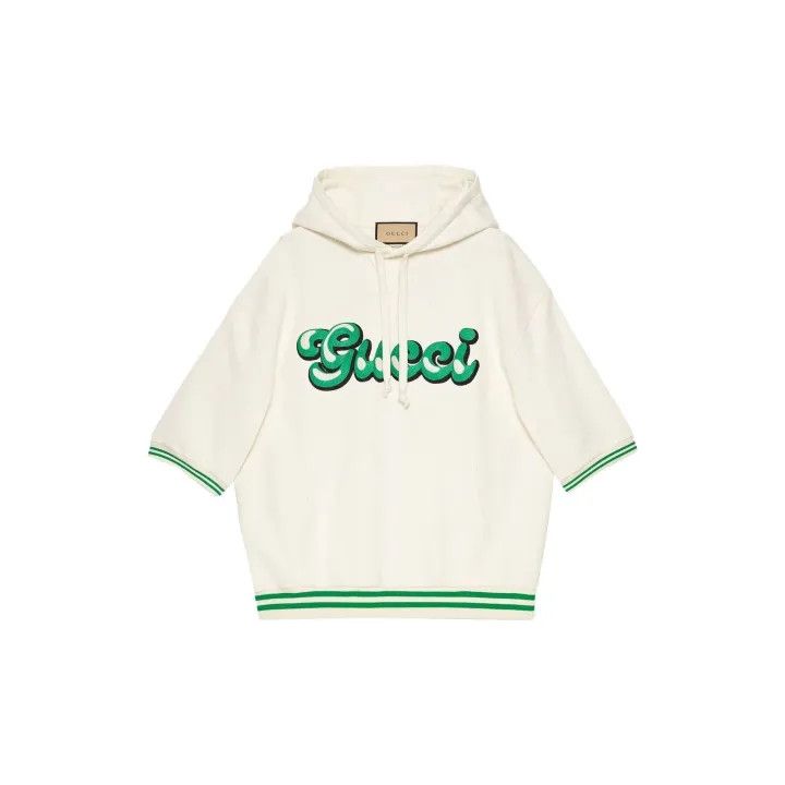 Gucci Gucci SS23 Striped Logo Embroidered Hoodie Size US XXL / EU 58 / 5 - 1 Thumbnail