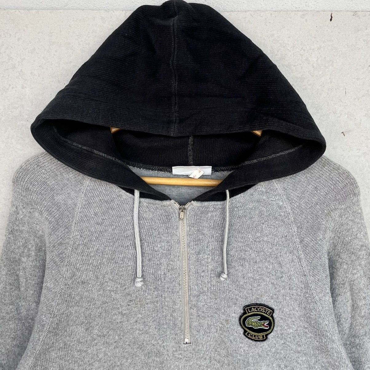 Other Vintage Lacoste Hoodie With Logo Grey & Black Size M Size US M / EU 48-50 / 2 - 4 Thumbnail