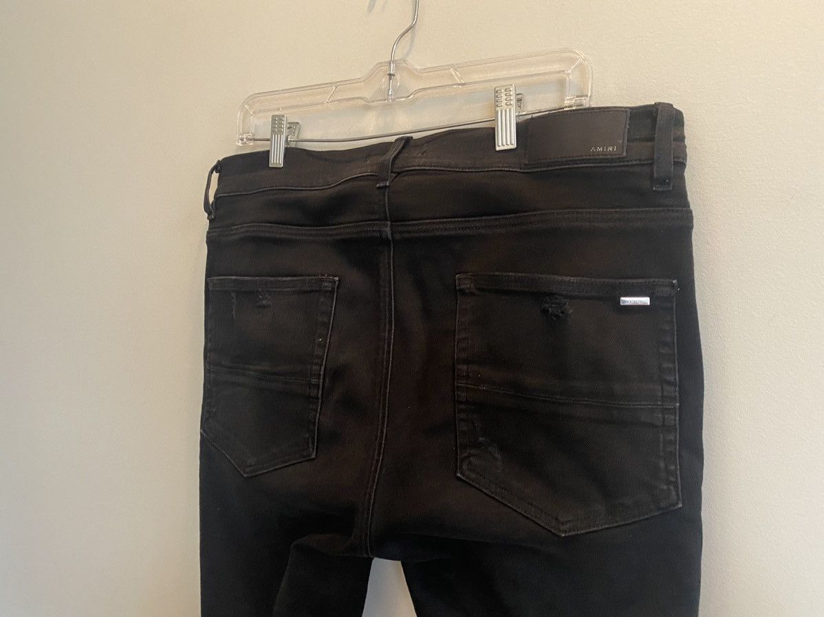 Amiri × Designer Amari Black Denim Celebrity Worm Size US 34 / EU 50 - 5 Thumbnail