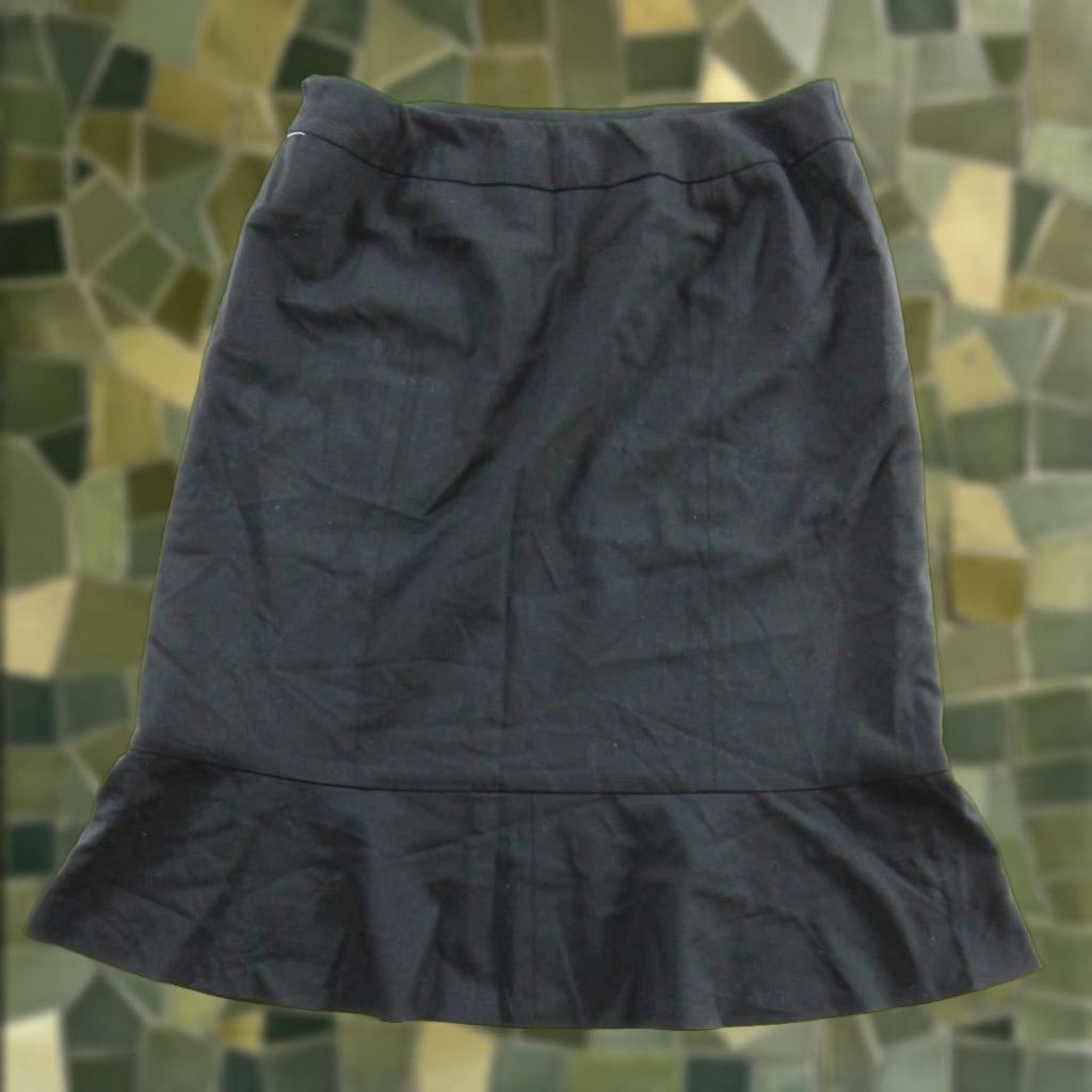 Pendleton VINTAGE Pendleton Skirt Women 10 A-Line Knee Length Black Wool Blend Stretch 90s NWT Size 32" / US 10 / IT 46 - 1 Thumbnail