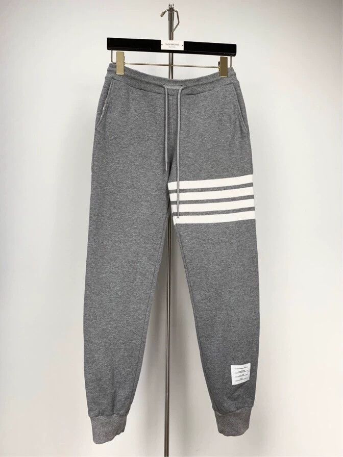 Thom Browne Thom Browne Gray Classic Cotton Sweatpants - dmc Size US 26 / EU 42 - 1 Thumbnail