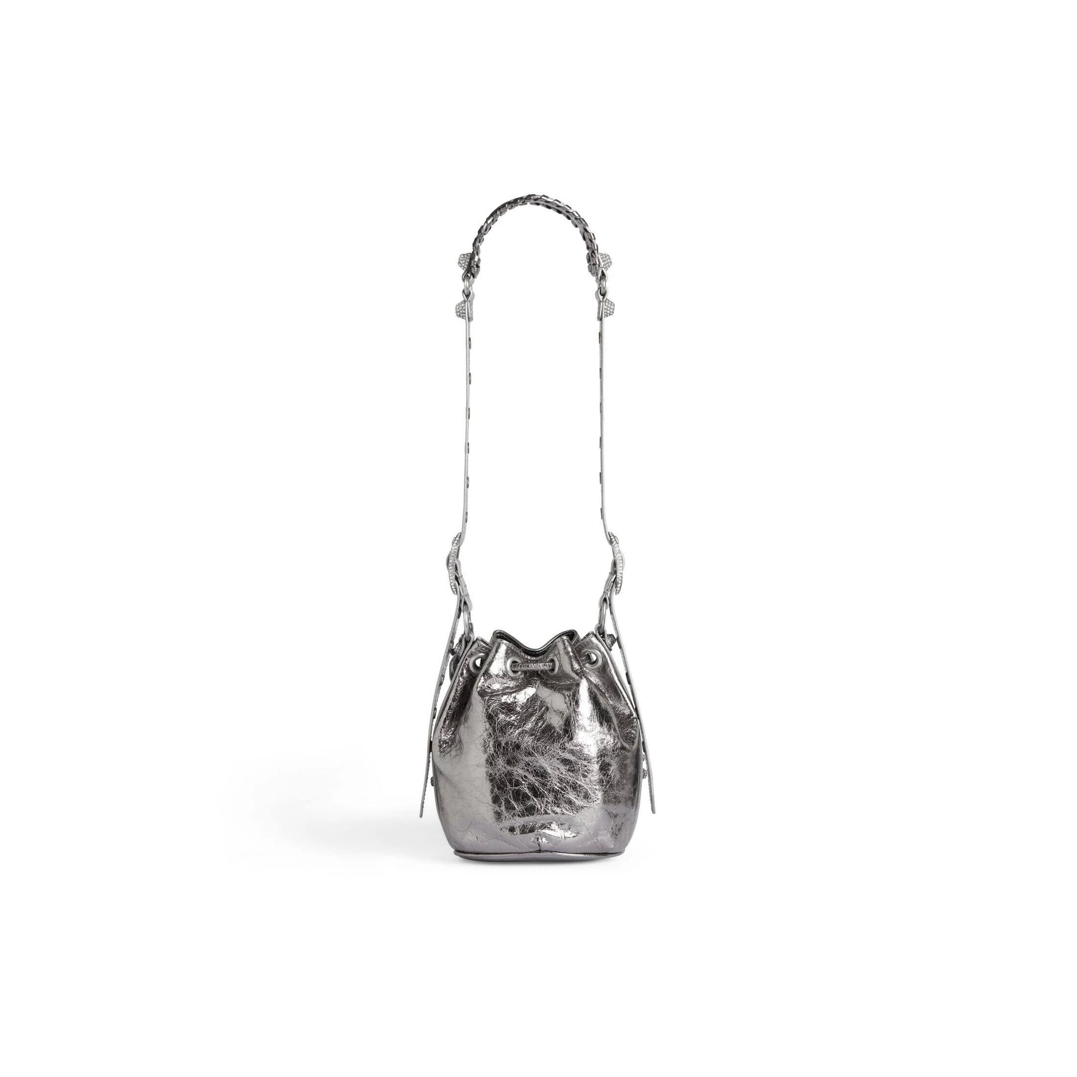Balenciaga o1srvl11e1124 Size: OS / Le Cagole XS Bucket Bag Metallized Size ONE SIZE - 3 Thumbnail