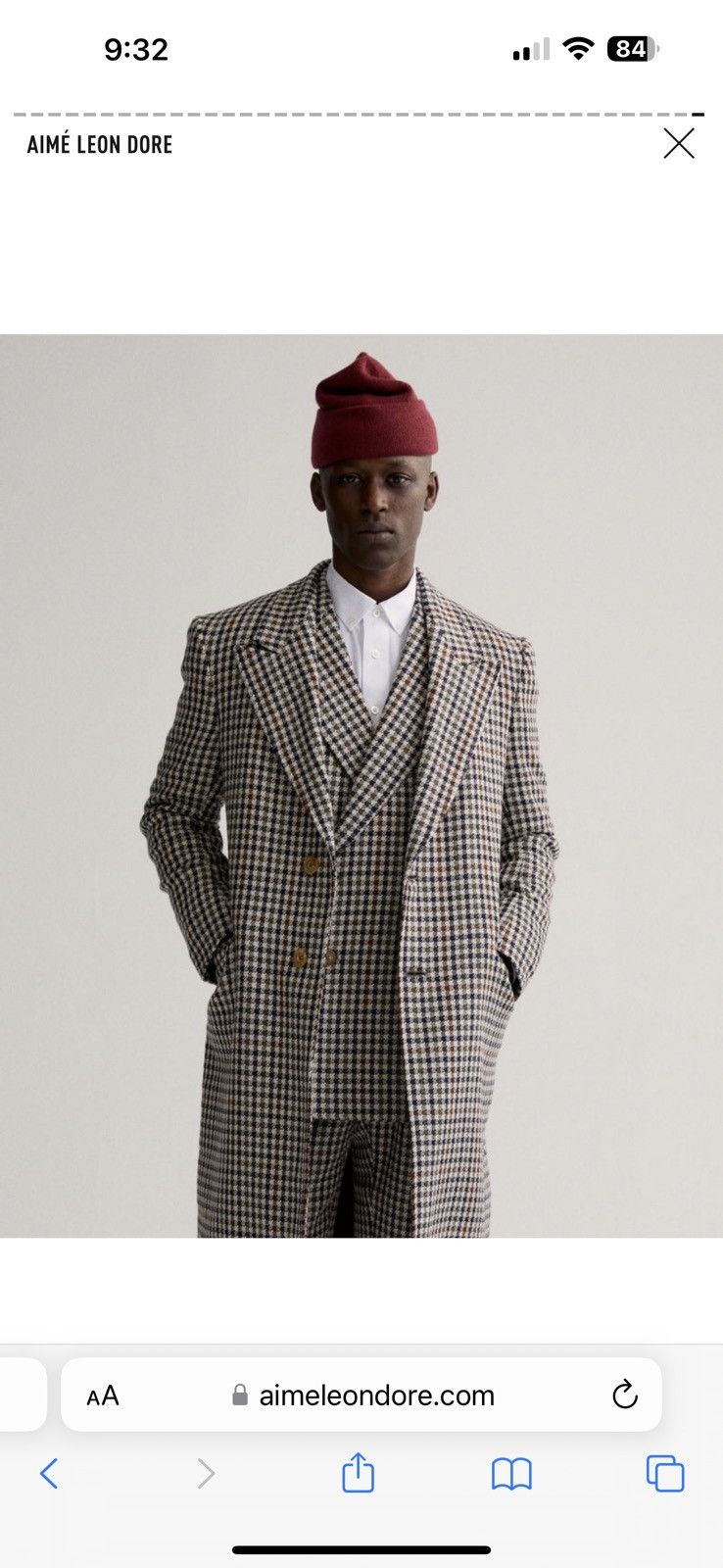 Aime Leon Dore × Loro Piana × Martin Greenfield Aime Leon Dore Loro Piana Zelander suit Pants Size 40L - 3 Thumbnail