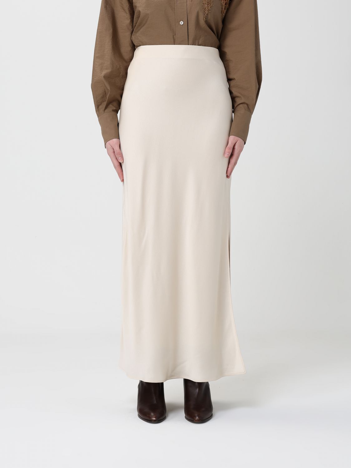 Brunello Cucinelli Brunello Cucinelli Skirt Woman Butter Size 28" / US 6 / IT 42 - 1 Thumbnail