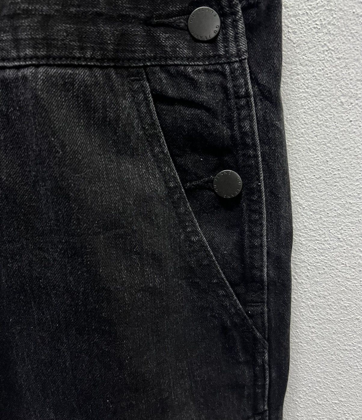 GU × Vintage GU Women’s Black Denim Overalls – Size XL Size US 37 - 8 Thumbnail