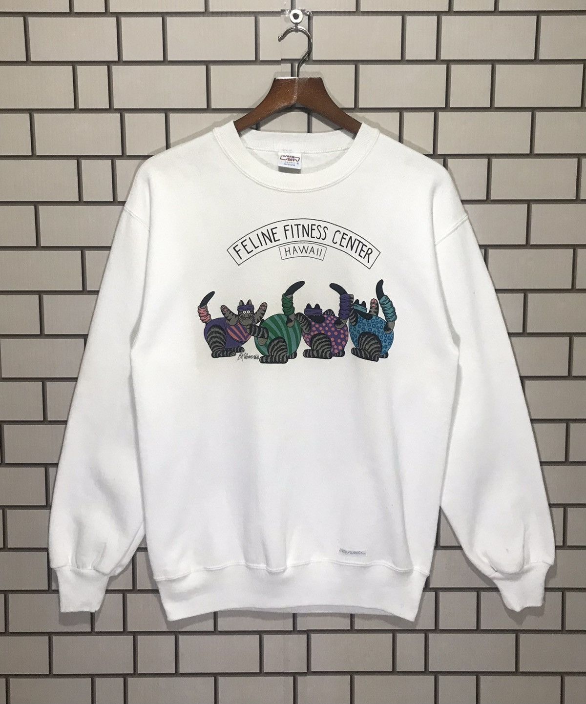 Other Vintage Bkliban Cat Hawai Sweatshirt Size US M / EU 48-50 / 2 - 2 Thumbnail