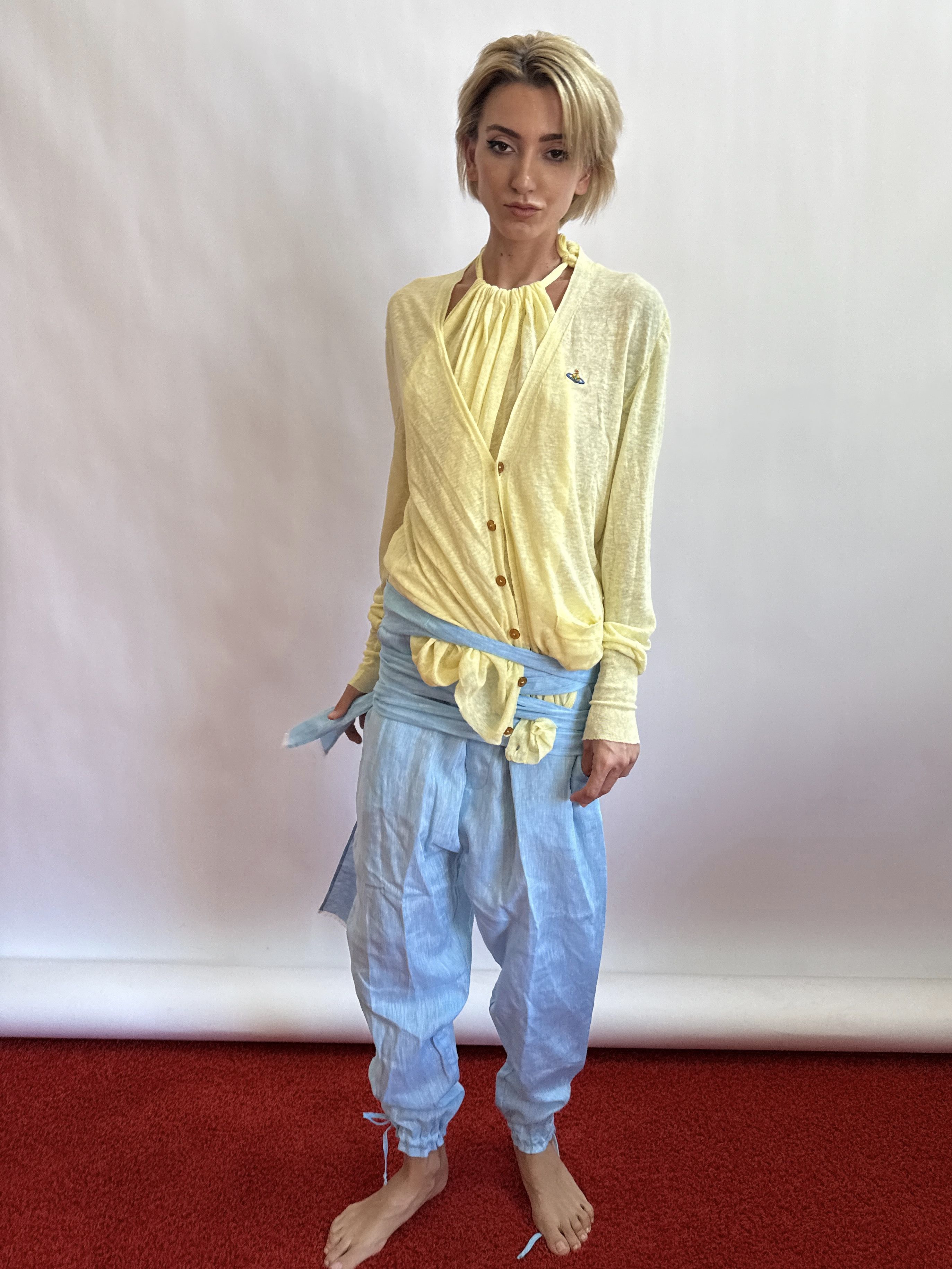 Vivienne Westwood 1/1 Sample INSANE SET Matching Linen Set S/S 2014 Size M / US 6-8 / IT 42-44 - 1 Thumbnail