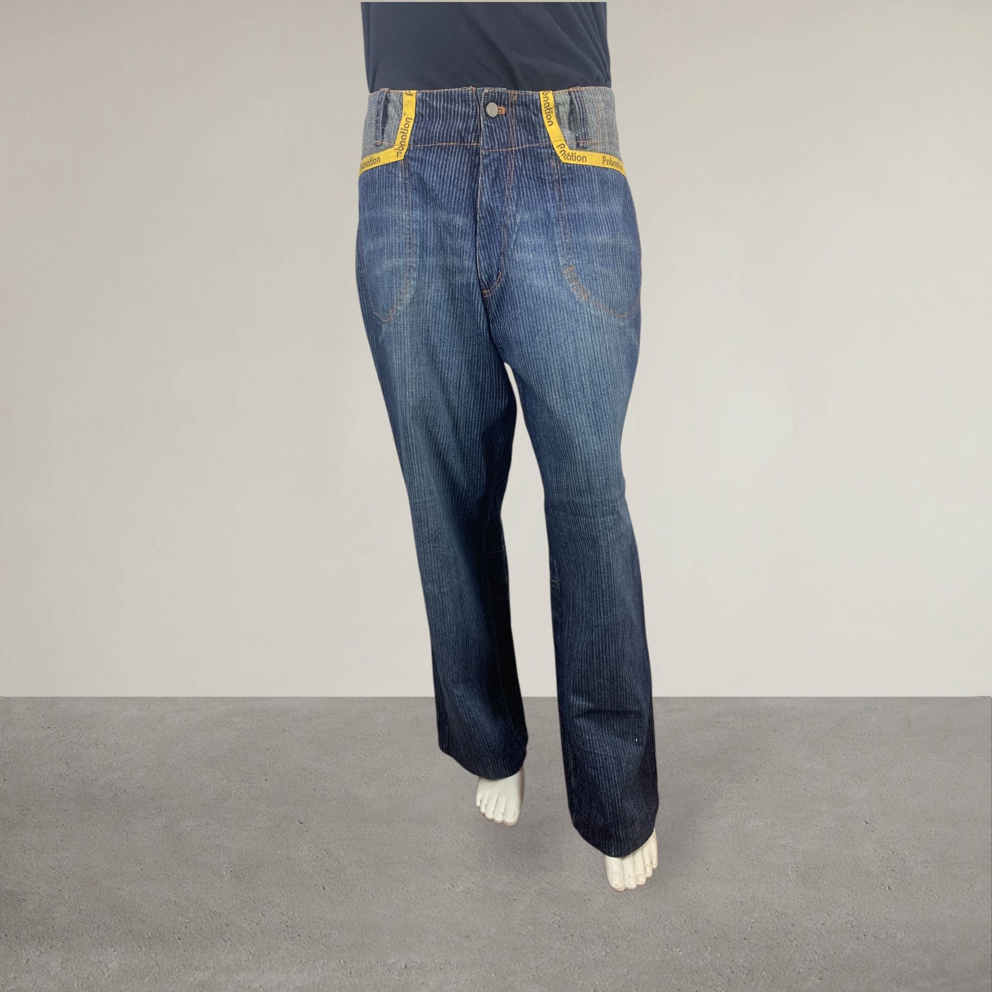 Japanese Brand PNB Nation Pants Hip Hop Baggy Skateboards Jeans Size US 34 / EU 50 - 4 Thumbnail