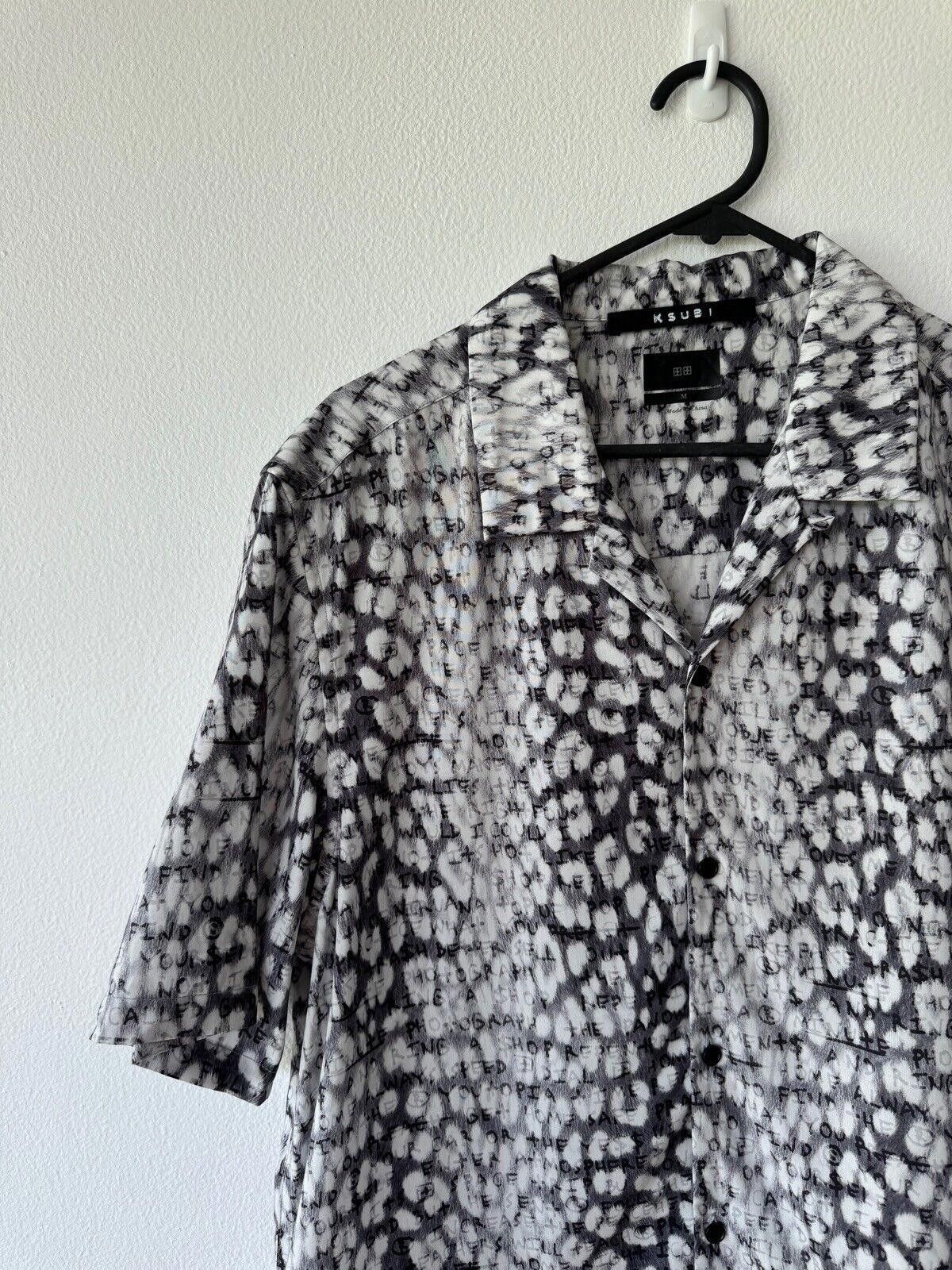 Ksubi new ksubi medium m short sleeve shirt top resort black Leo Size US M / EU 48-50 / 2 - 2 Thumbnail