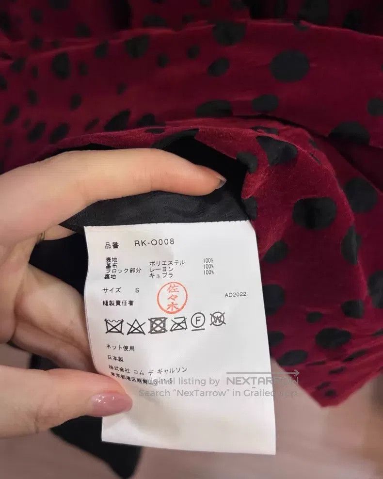 Comme des Garcons Comme des Garcons Velvet Polka Dot Dress Size S / US 4 / IT 40 - 8 Thumbnail