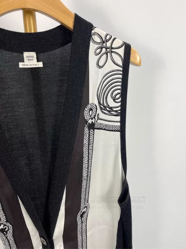 Hermes Hermes Printed Pattern Sleeveless Top Size XXS / US 00 / IT 34 - 3 Thumbnail