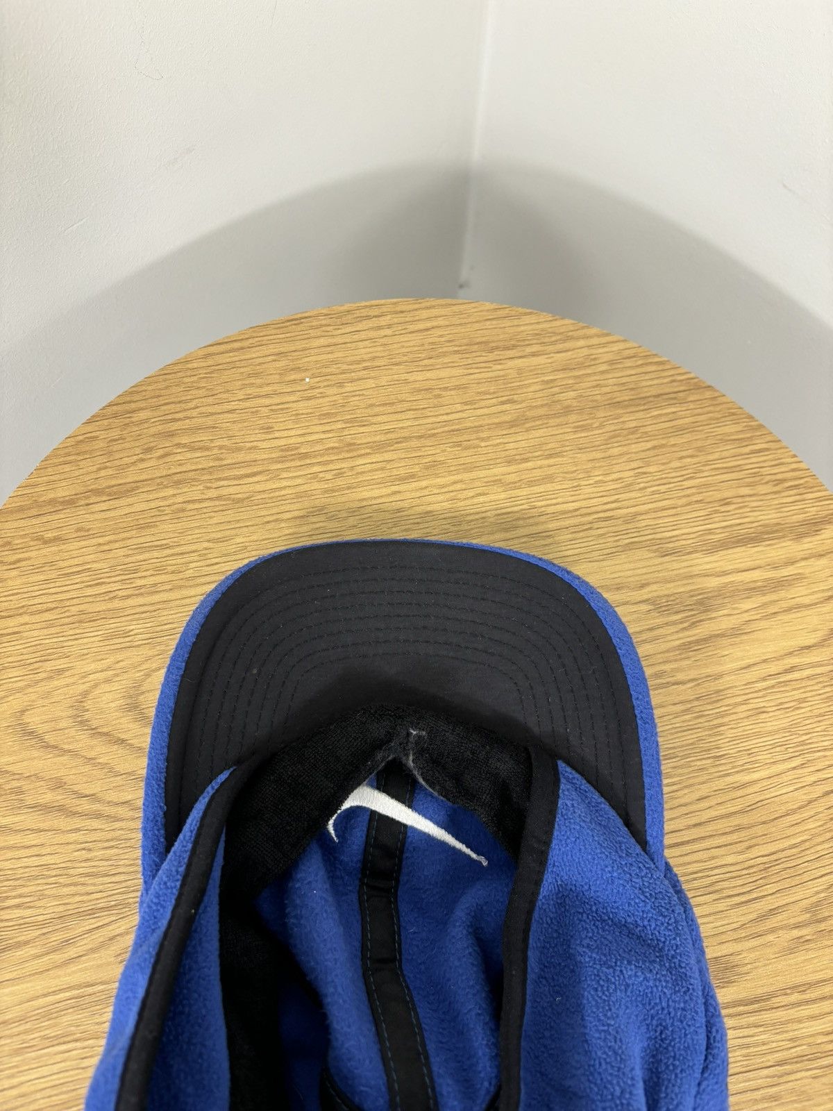 Nike Vintage 90s Nike Y2K Swoosh Cozy Hype Cap Hat Size ONE SIZE - 9 Thumbnail