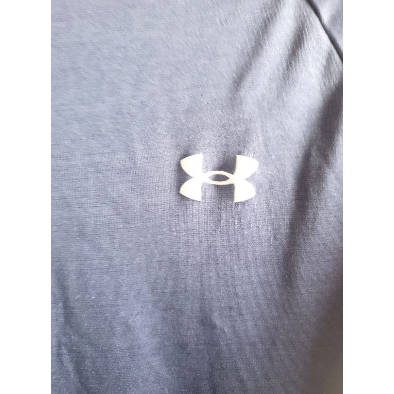 Under Armour UNDER ARMOUR HeatGear T-Shirt Navy Blue Short Sleeve Crew Neck Mens M Loose Fit Polyester Spandex UA Logo Basic Tee Men Size US M / EU 48-50 / 2 - 4 Thumbnail