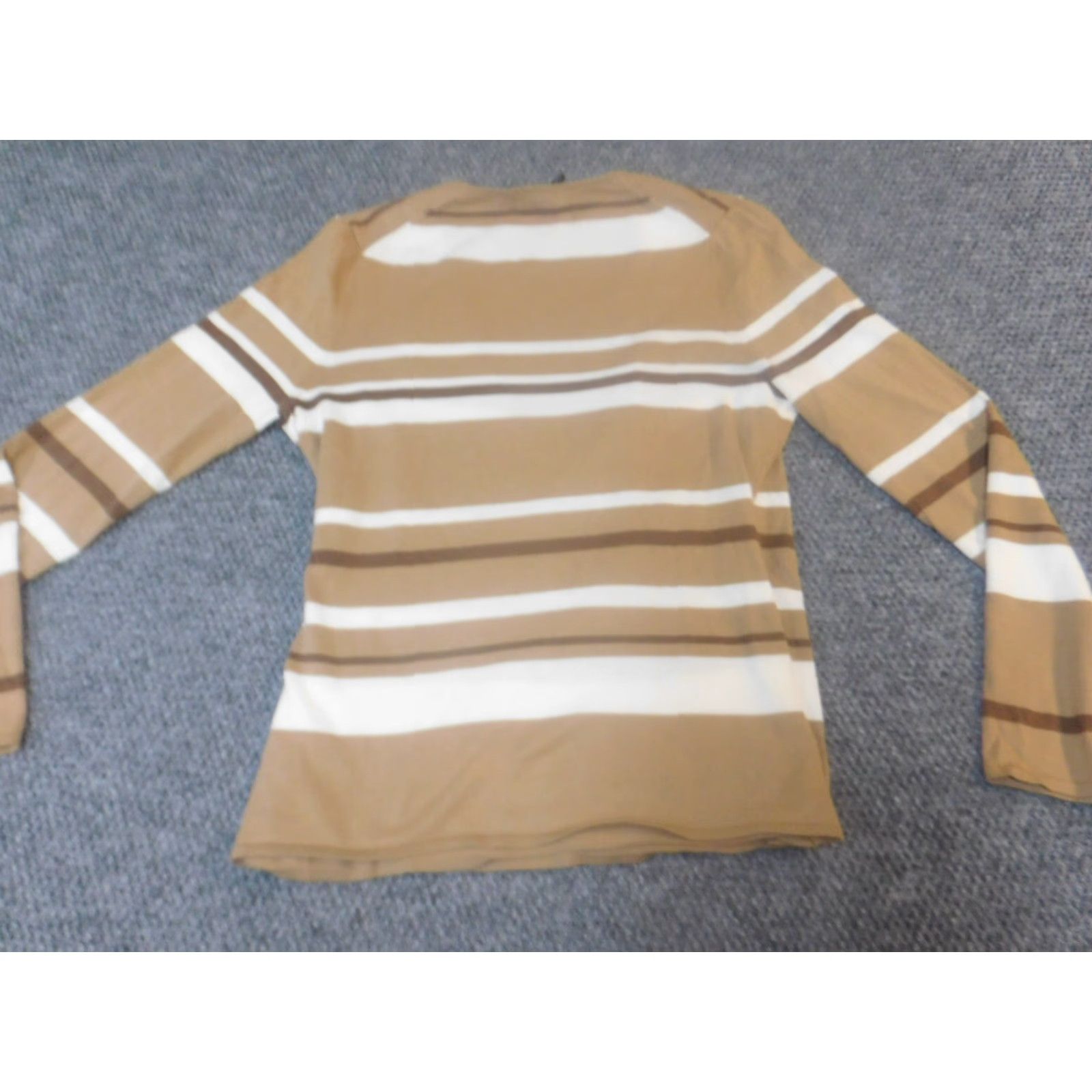 Madison Madison Studio Womens Sweater Medium brown striped pullover Size M / US 6-8 / IT 42-44 - 6 Thumbnail