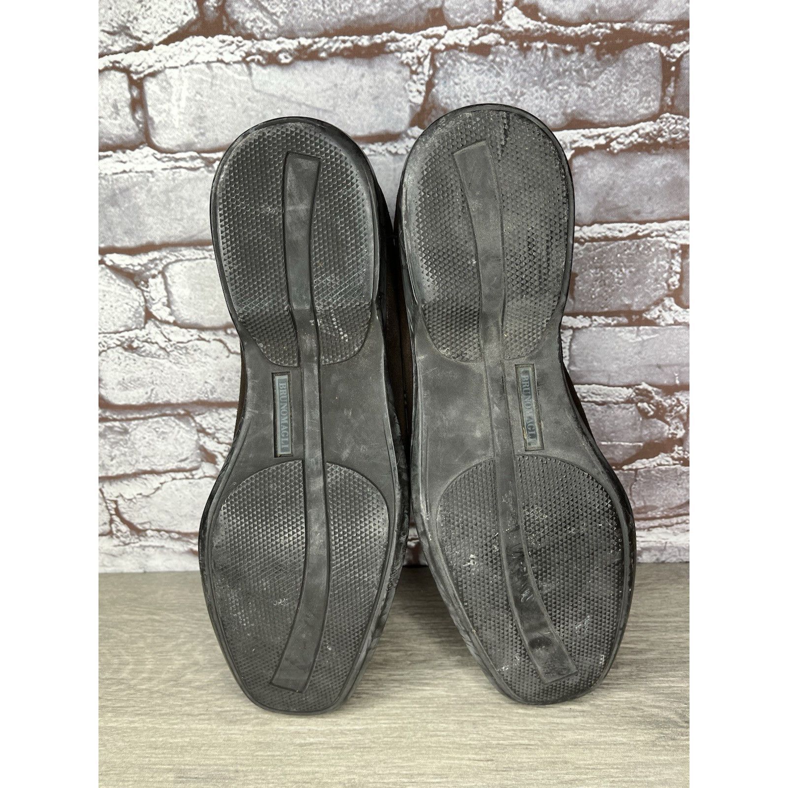 Bruno Magli Bruno Magli Brown Suede Leather Loafers Slip On Dress Shoes Size US 11.5 / EU 44-45 - 19 Thumbnail