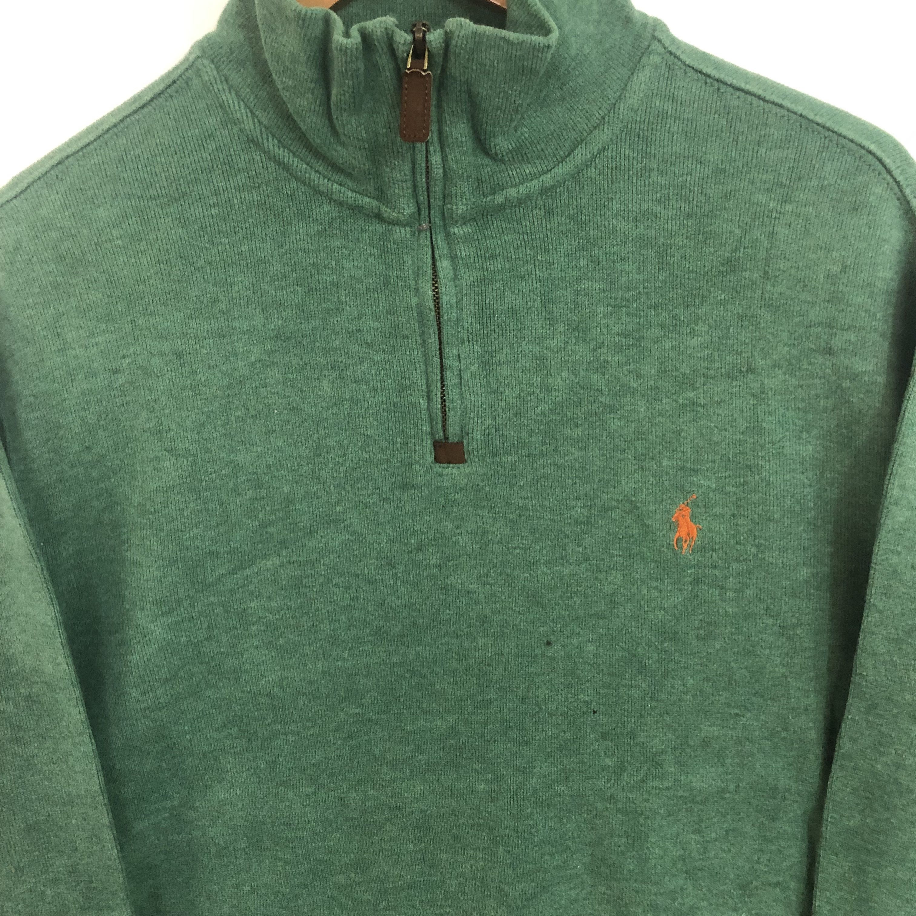 Polo Ralph Lauren Vintage Half Zip Jumper Sweatshirt Ralph Lauren Medium Size US M / EU 48-50 / 2 - 3 Thumbnail