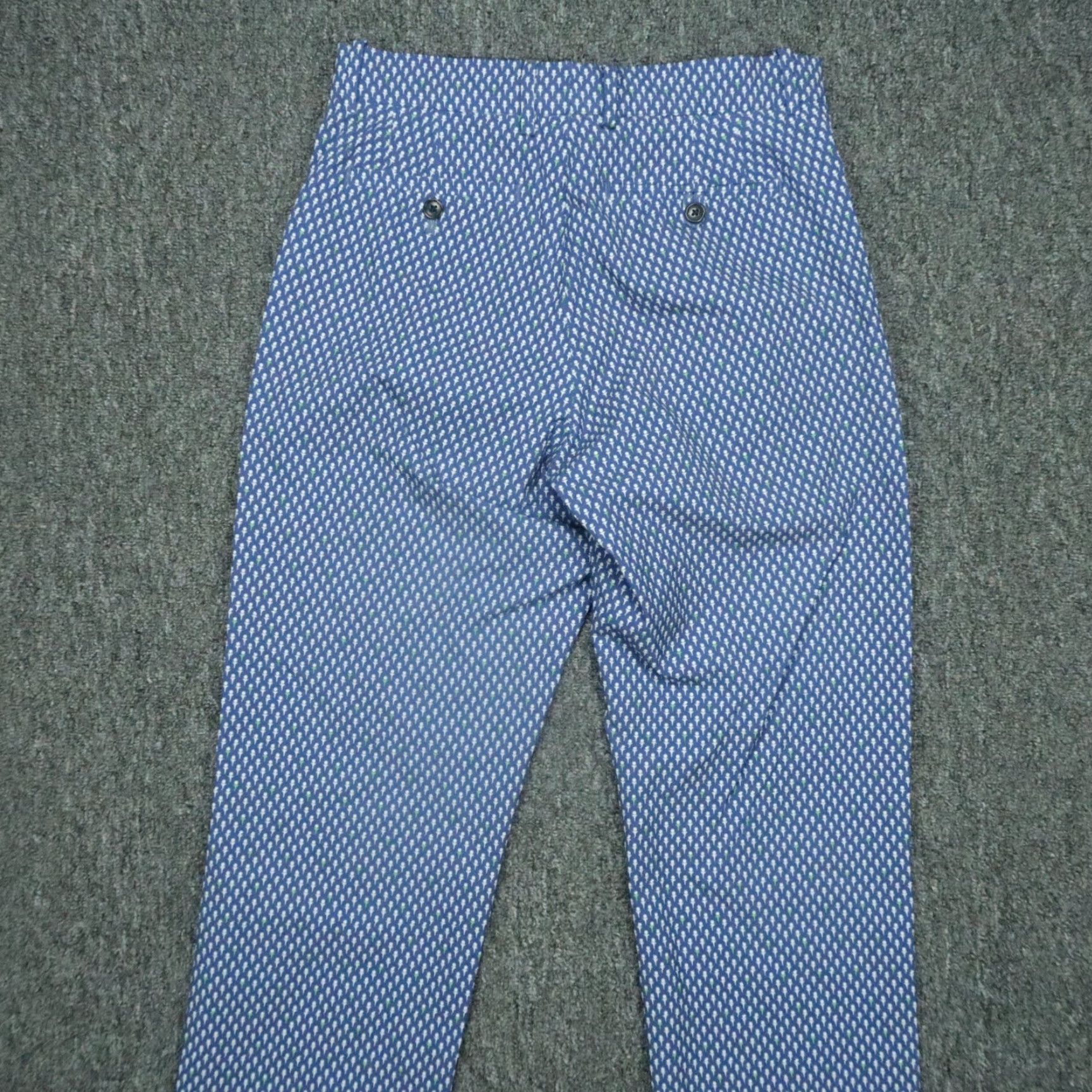 RLX Ralph Lauren RLX Ralph Lauren Pants Men 28x30 Blue Chino Slim Flat Front Pockets Belt Loops Geometric Pattern Smart Casual Pants Size US 28 / EU 44 - 5 Thumbnail