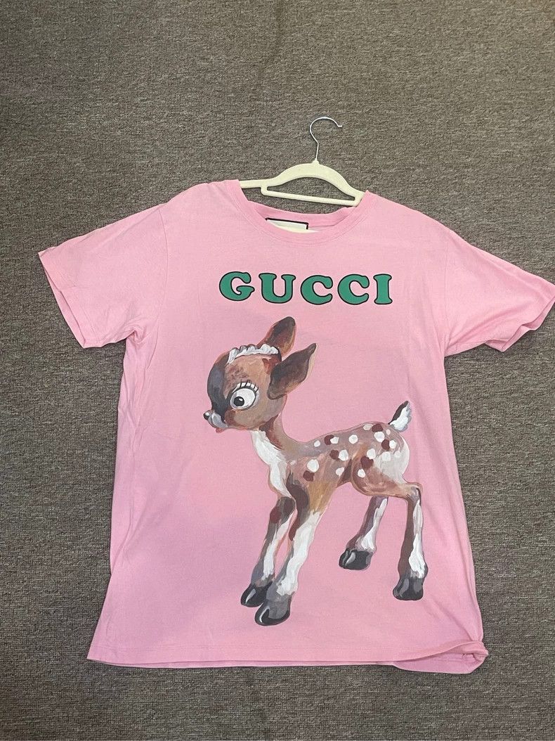 Gucci Gucci Pink deer short sleeves 2503-Nextarrow Size M / US 6-8 / IT 42-44 - 1 Thumbnail
