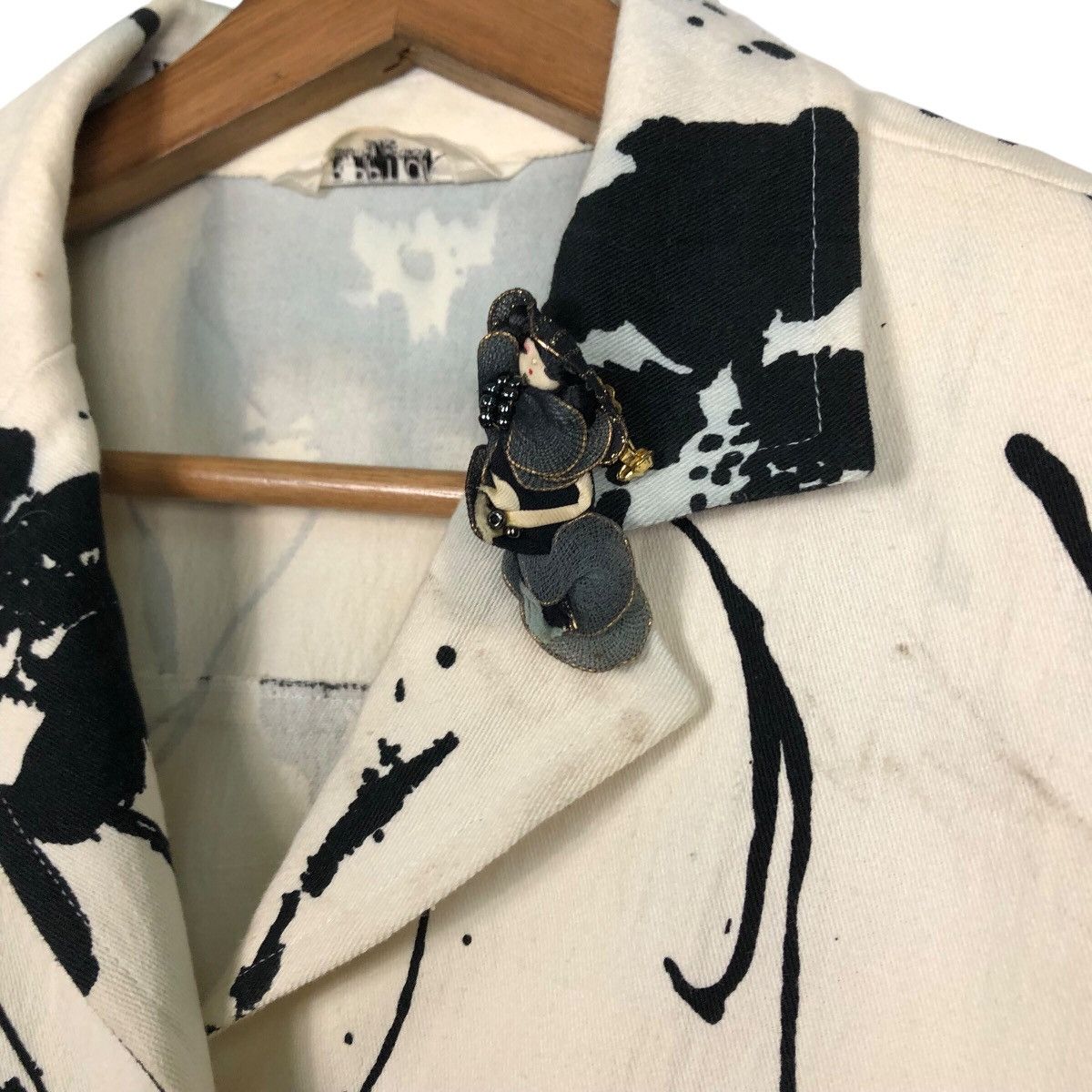 Japanese Brand 📌Vintage Cropped Chore Jacket Floral Ripption Issey Miyake Size M / US 6-8 / IT 42-44 - 10 Thumbnail
