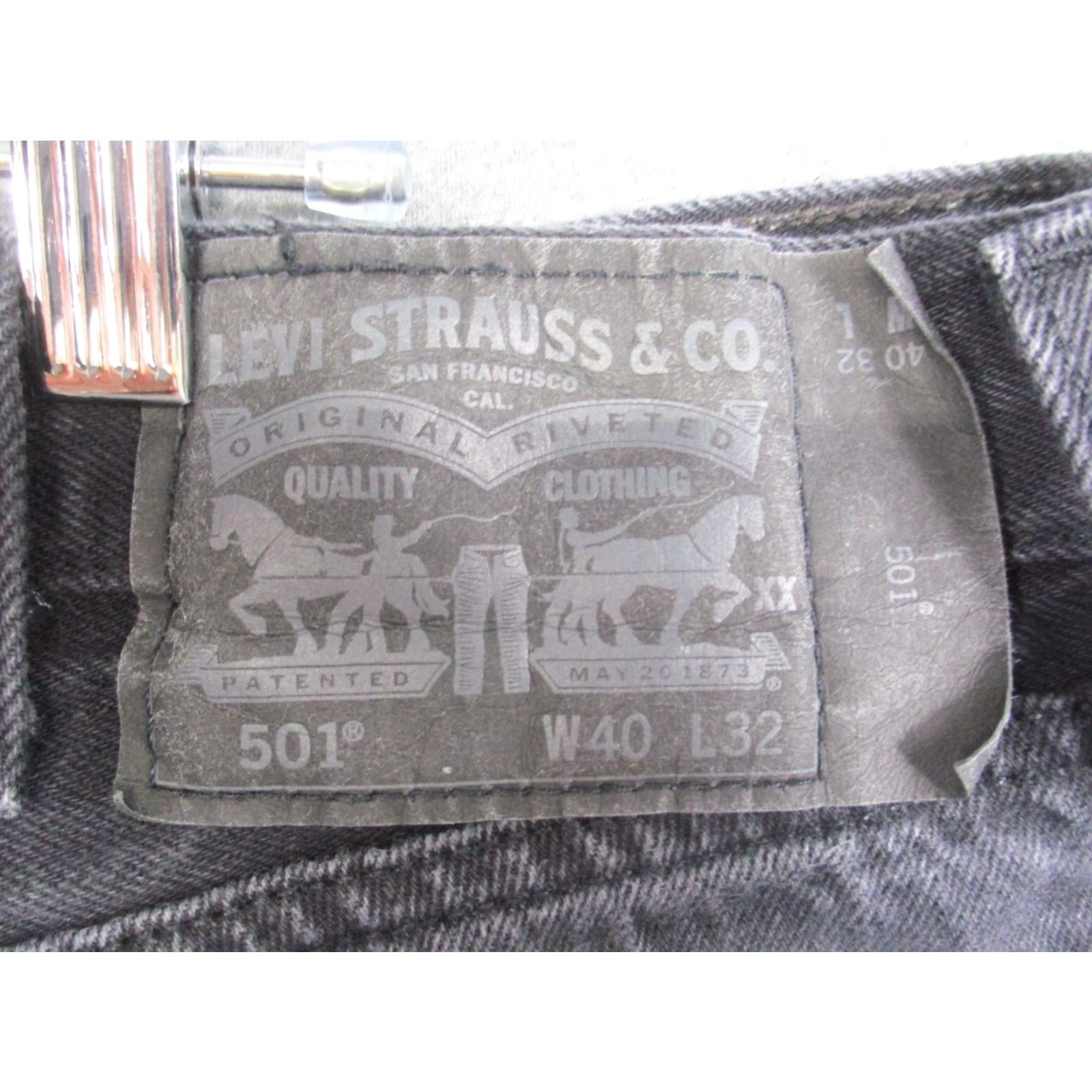 Levi's Levi's 501XX Jeans Button Fly 36x29 Men Straight Medium Wash Gray - Levi'S 501 Series Denim Cotton Jeans Size US 36 / EU 52 - 5 Thumbnail
