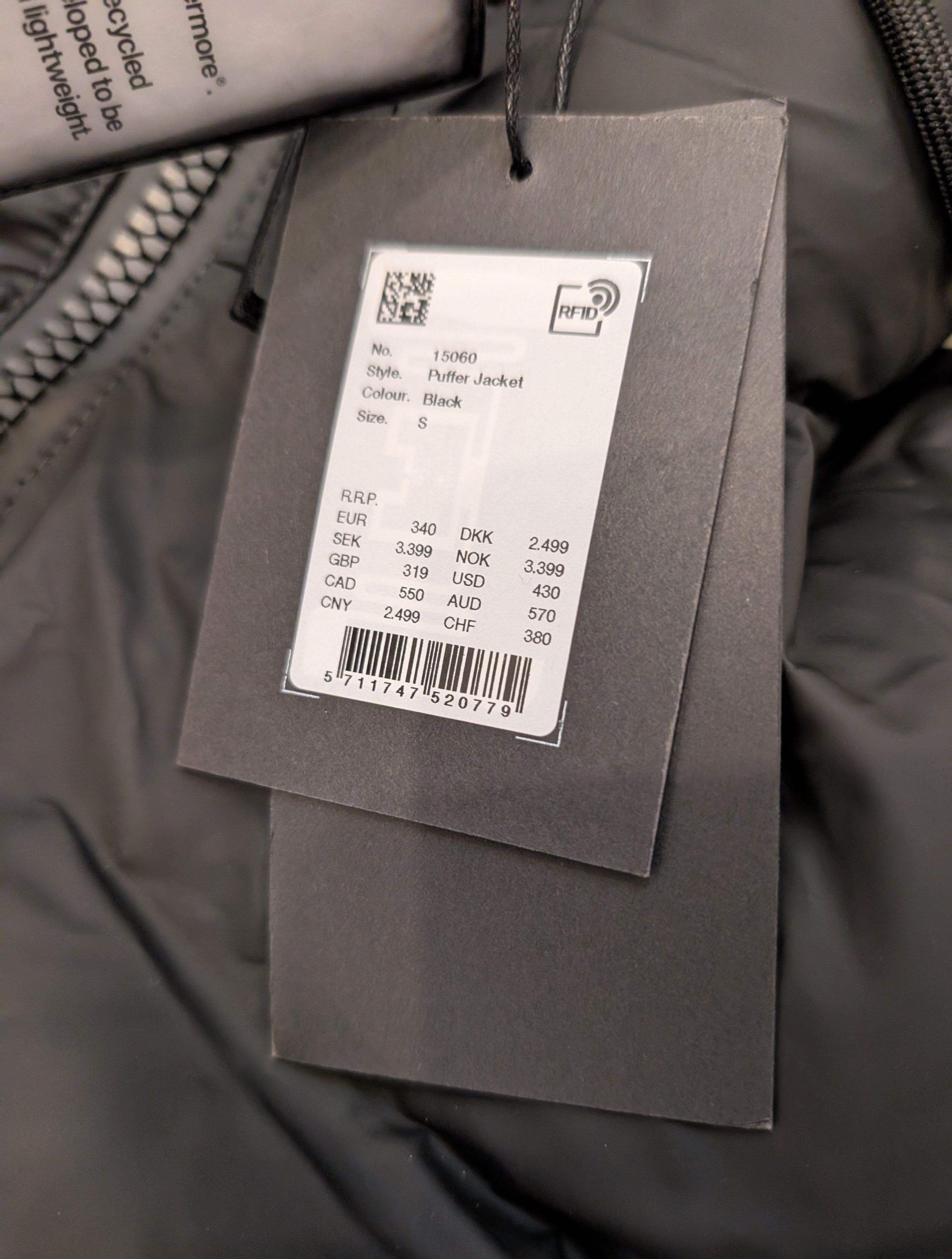 Rains NWT RAINS Puffer Jacket Model 15060 Winter Coat Size US S / EU 44-46 / 1 - 3 Thumbnail