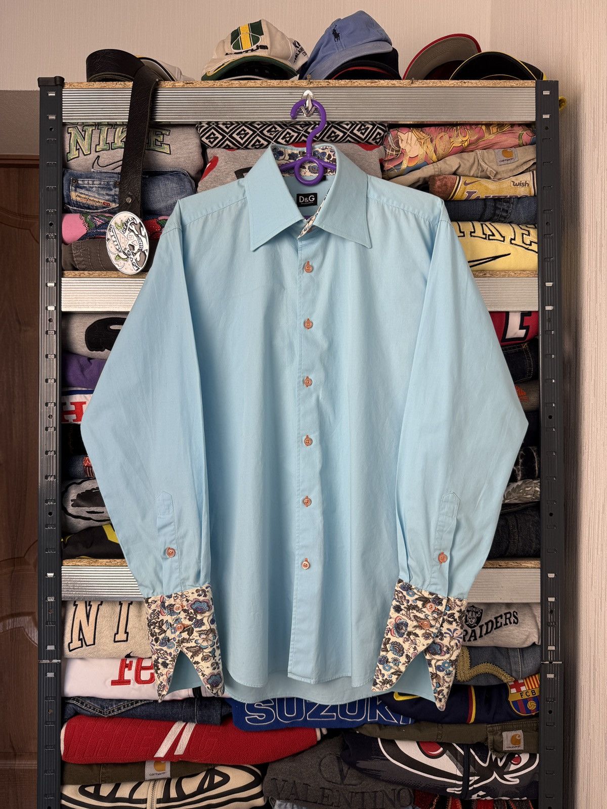 Dolce & Gabbana Dolce & Gabbana Painted Flower Button Up Shirt Tee Size US XL / EU 56 / 4 - 1 Thumbnail