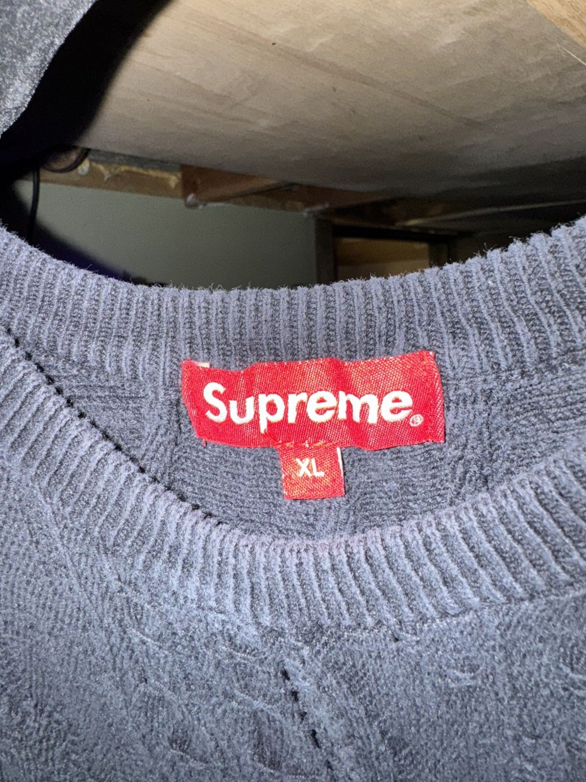 Supreme Ss19 textured pattern sweater Size US XL / EU 56 / 4 - 3 Thumbnail