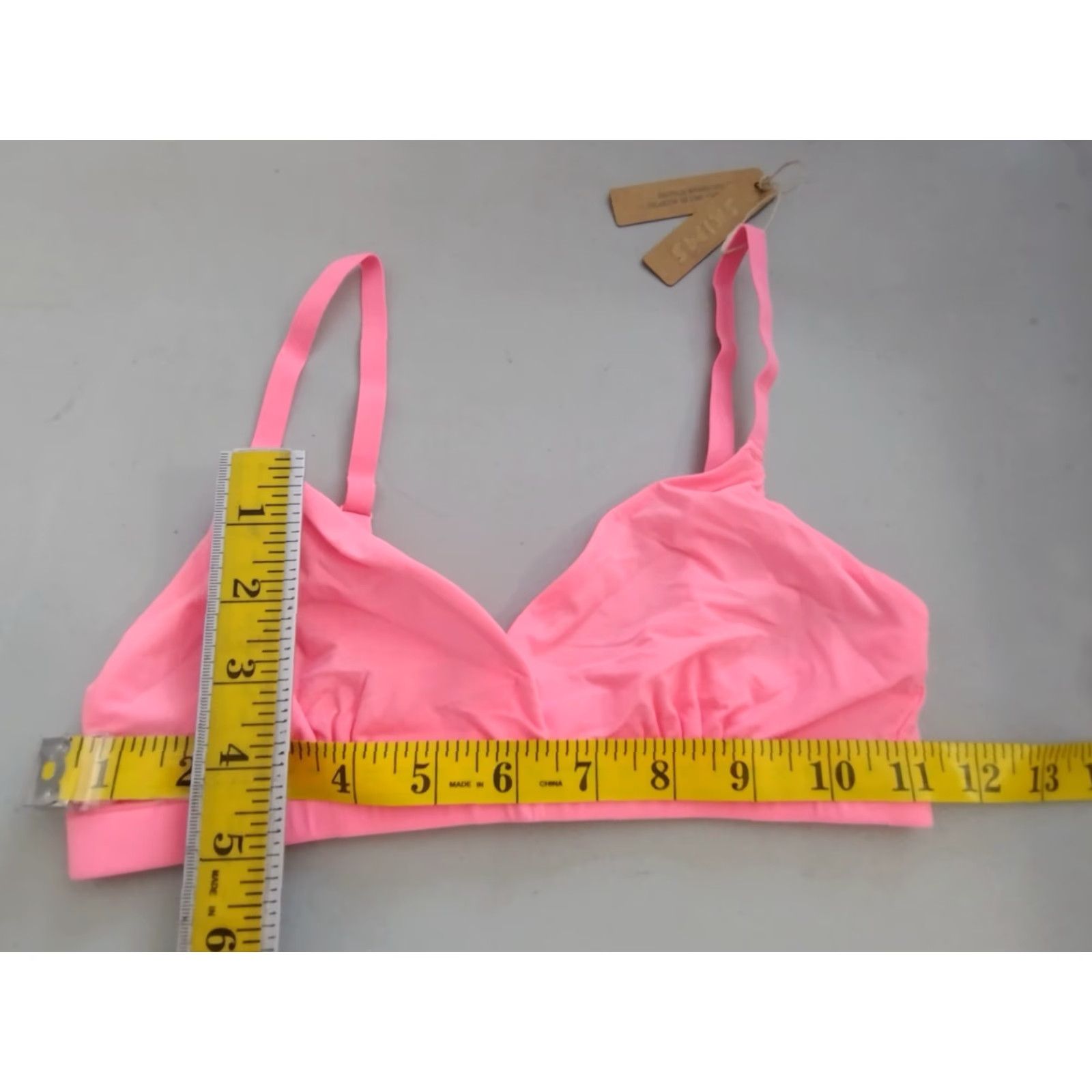 SKIMS SKIMS Fits Everybody Crossover Bralette Women's Sorbet XS Bralette XS Sorbet SKIMS Bra Wear 90s Classic Bralette Women Mens Girls Size ONE SIZE - 4 Thumbnail