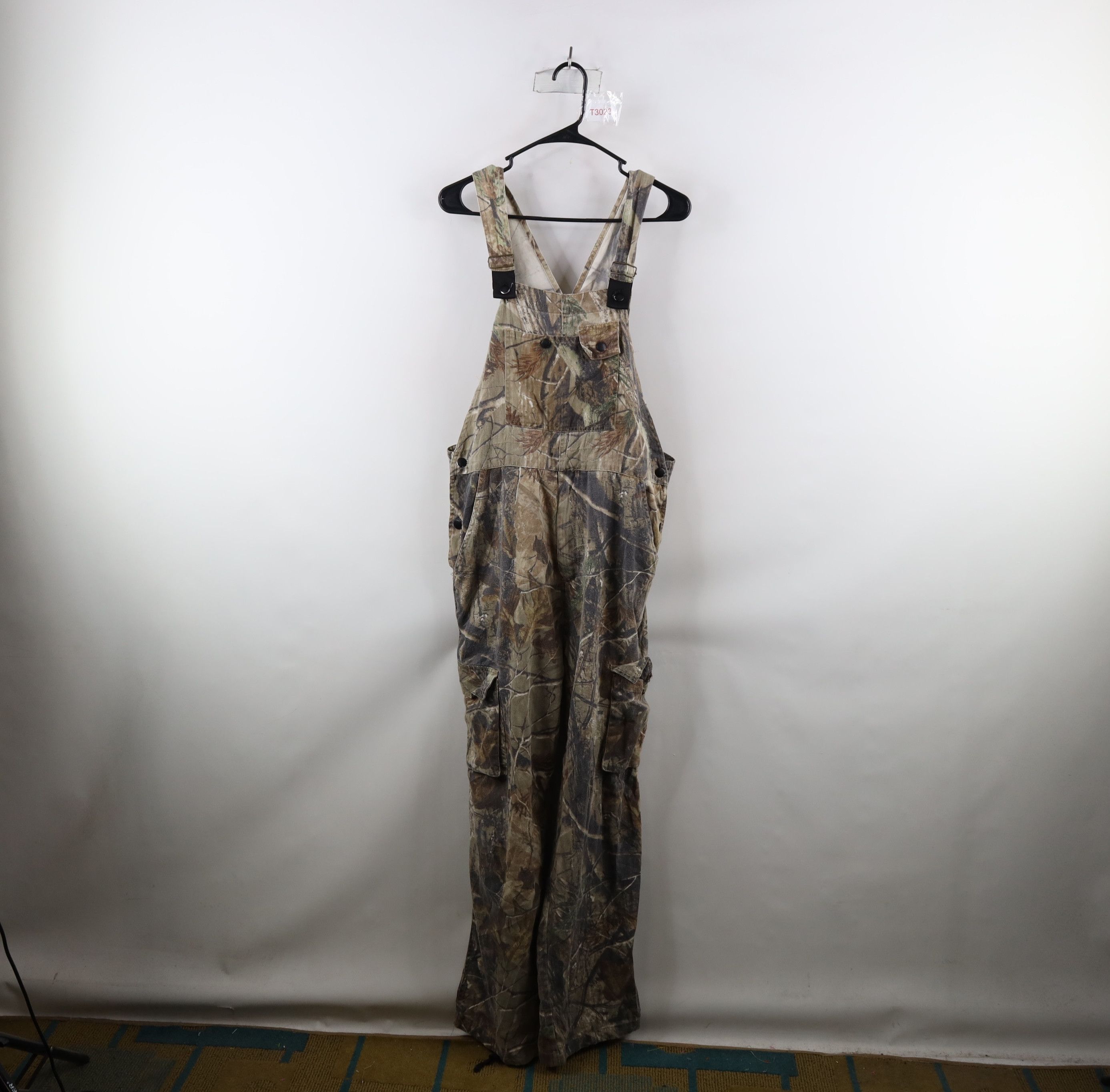 Vintage Streetwear Faded Realtree Camouflage Overalls