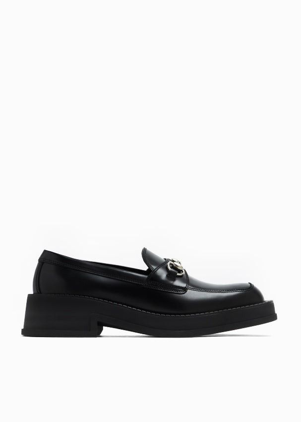 image of Gucci Horsebit Leather Loafers Size 7.5 in Black, Men's