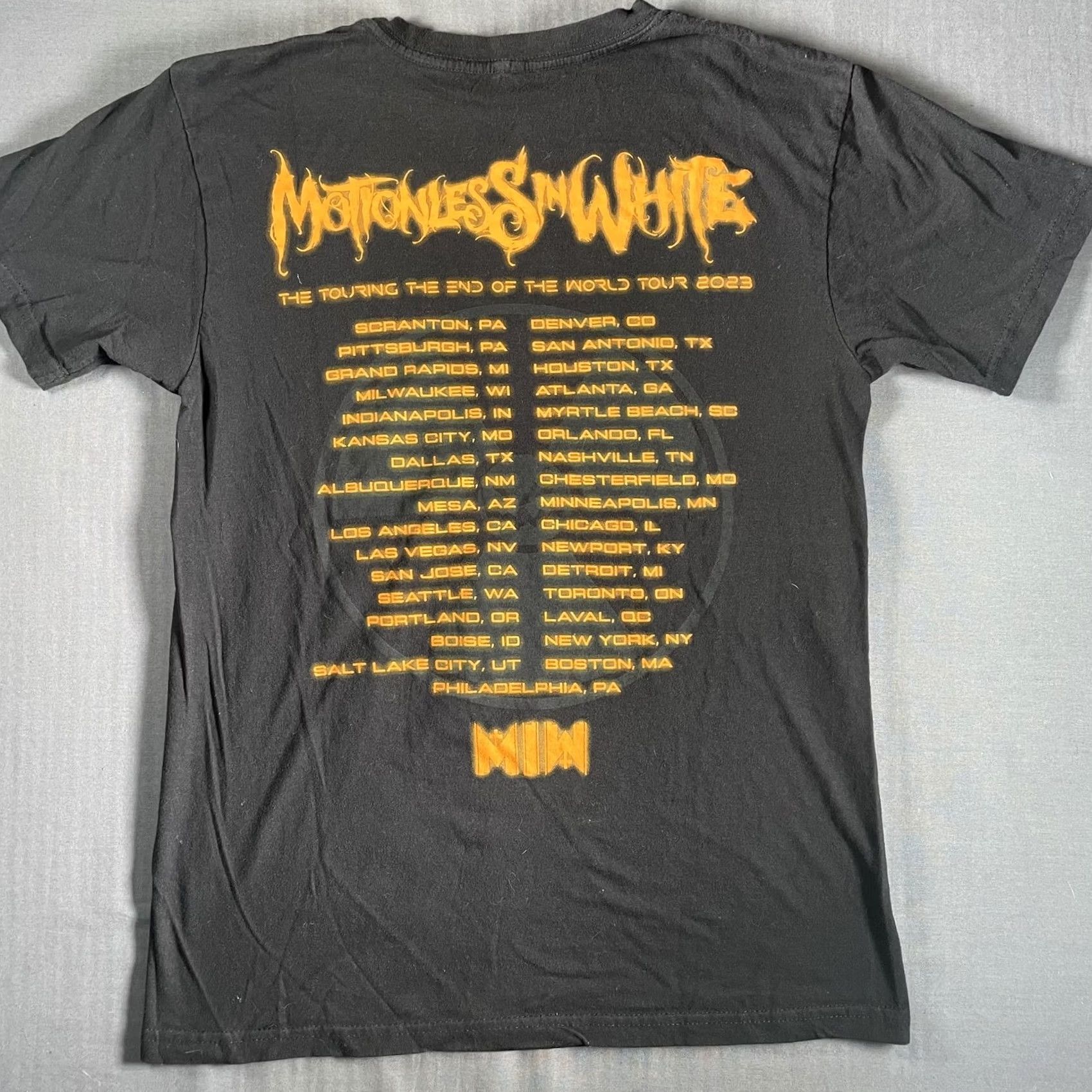 Vintage Motionless In White Shirt Mens M Black Tour End Of The World Band Tee 2023 Mens Medium Black Crew Neck Short Sleeve Graphic Print Size US M / EU 48-50 / 2 - 4 Thumbnail