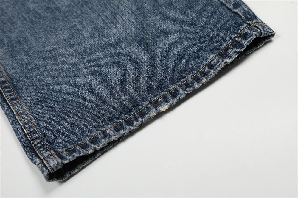 Vintage Street retro wash Vibe distressed loose ripped jeans for men Size US 32 / EU 48 - 6 Thumbnail