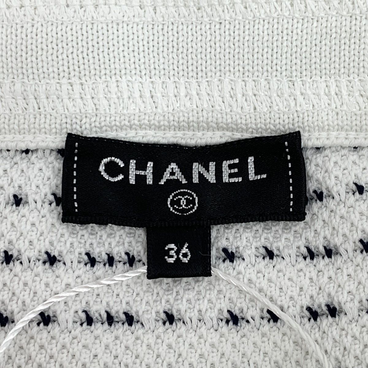 Chanel Chanel Hollow-out Striped Casual Knit Skirt K26WX Size 25" / US 0 / IT 36 - 6 Thumbnail