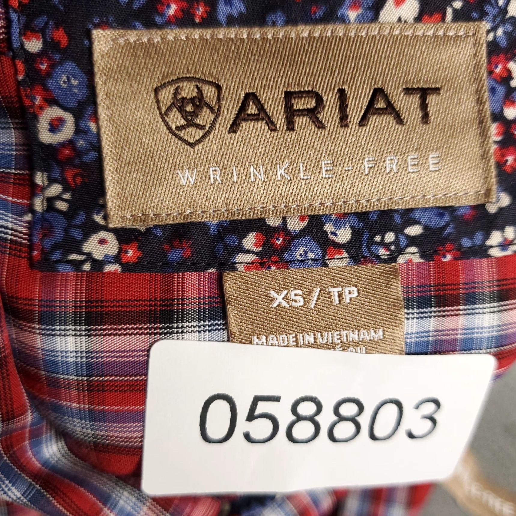 Ariat Ariat Mens Shirt XS Blue Plaid Long Sleeve Button Up Casual Business Formal Workwear Size US XS / EU 42 / 0 - 7 Thumbnail