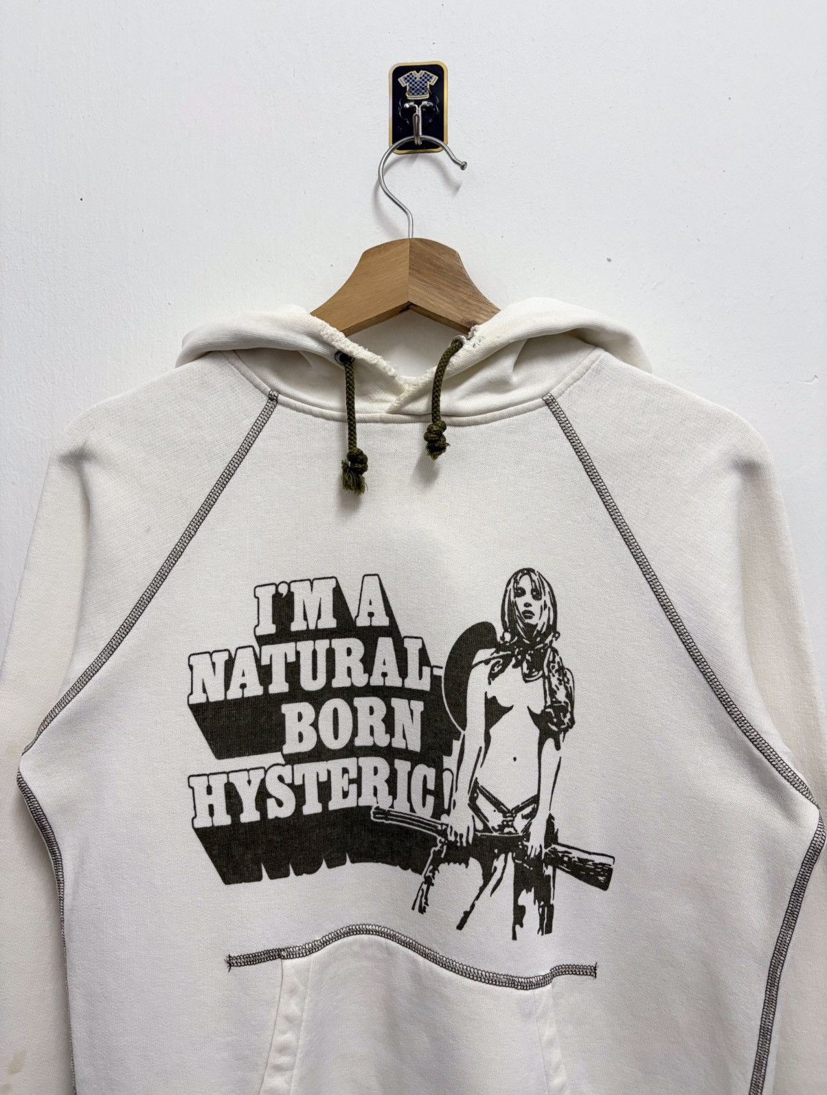 Hysteric Glamour Vintage 90's Hysteric Glamour " Natural Born Hys " Hoodie Size US S / EU 44-46 / 1 - 3 Thumbnail