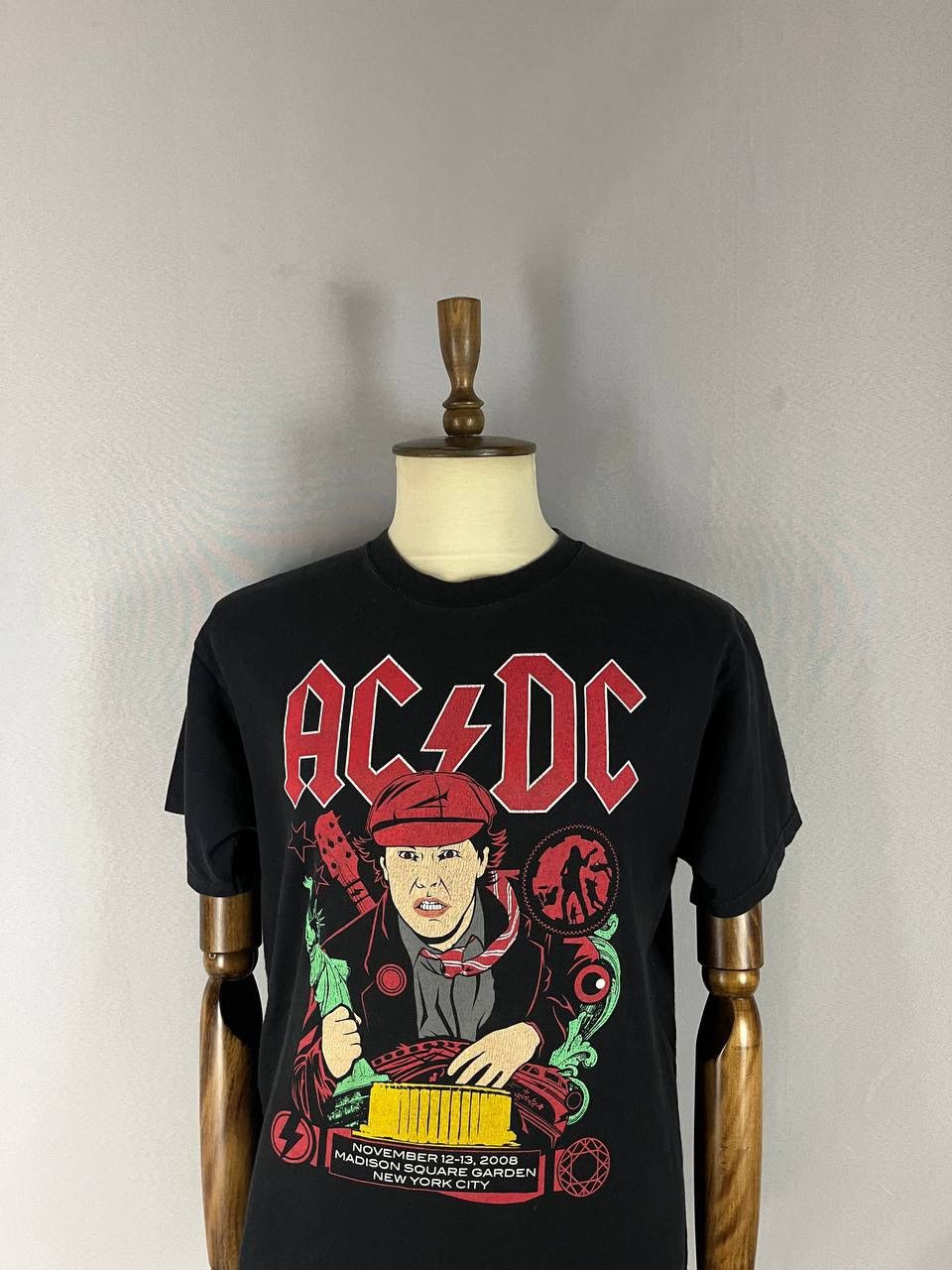 AC/DC AC/DC Tee T Shirt Vintage Black 2008 NY Tour Size US L / EU 52-54 / 3 - 3 Thumbnail